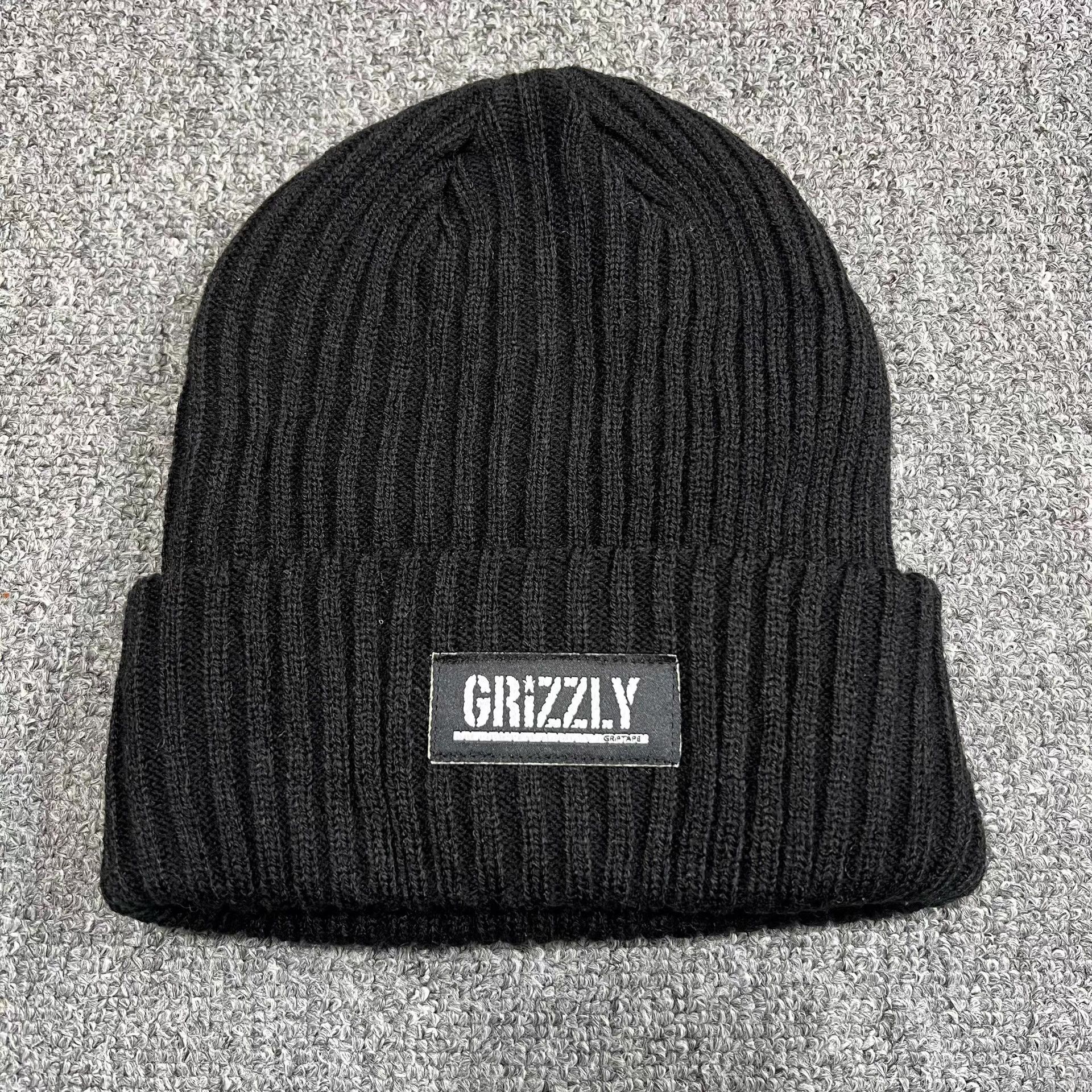 Grizzly Griptape Grizzly Griptape Patch Embroidered Knitted Beanie Q7 Size ONE SIZE - 4 Thumbnail