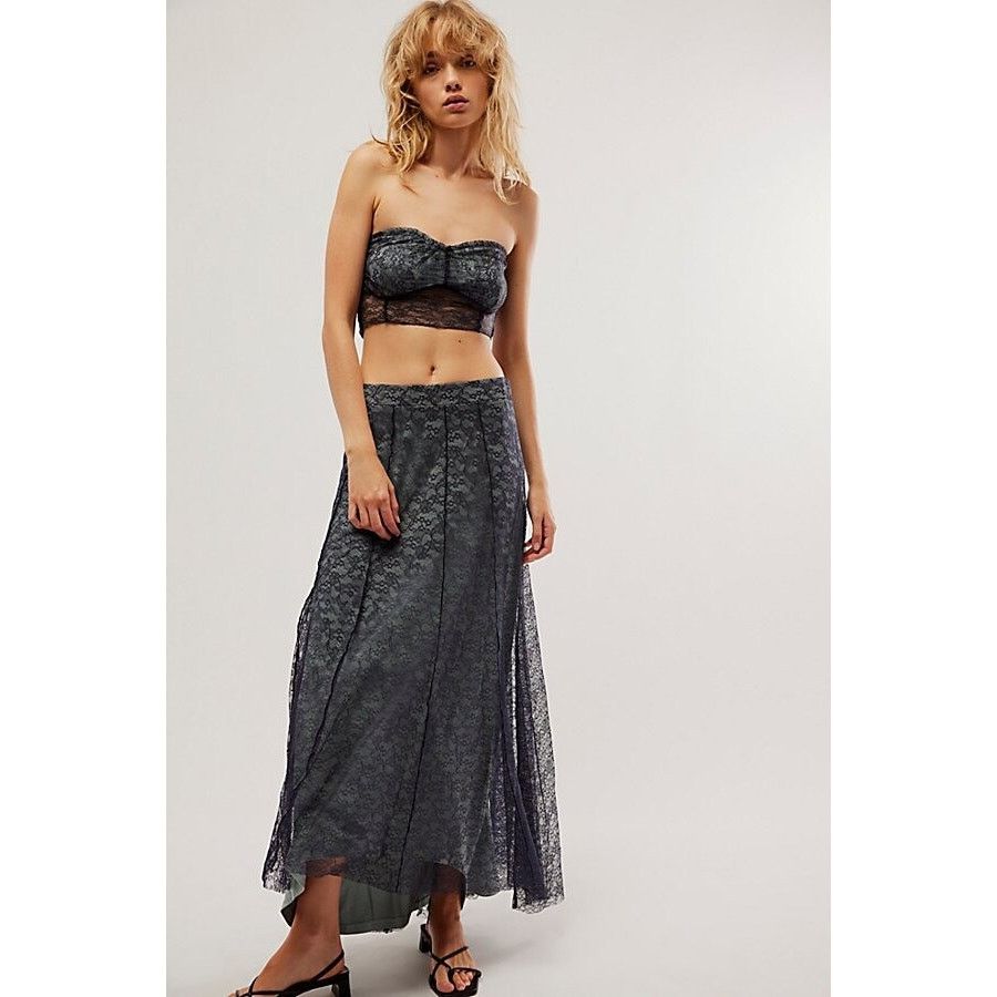 GROVE ♥ KAIA SKIRT /追跡付 Tiered Midi Skirt In Pink Vines Block Print For Women | J.Crew