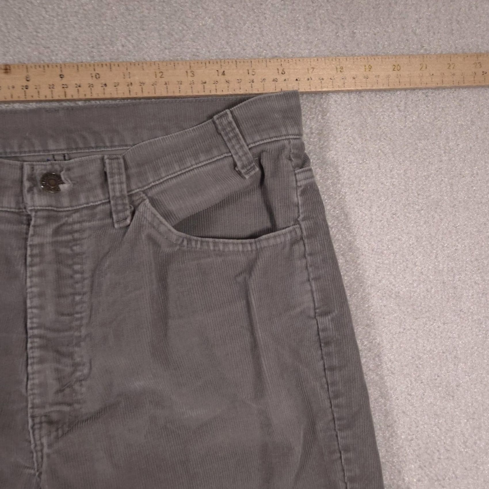 Levi's Levi's Pants Mens 34x26 Gray Corduroy 5 Pocket Chino Casual Straight Made USA Size US 34 / EU 50 - 5 Thumbnail