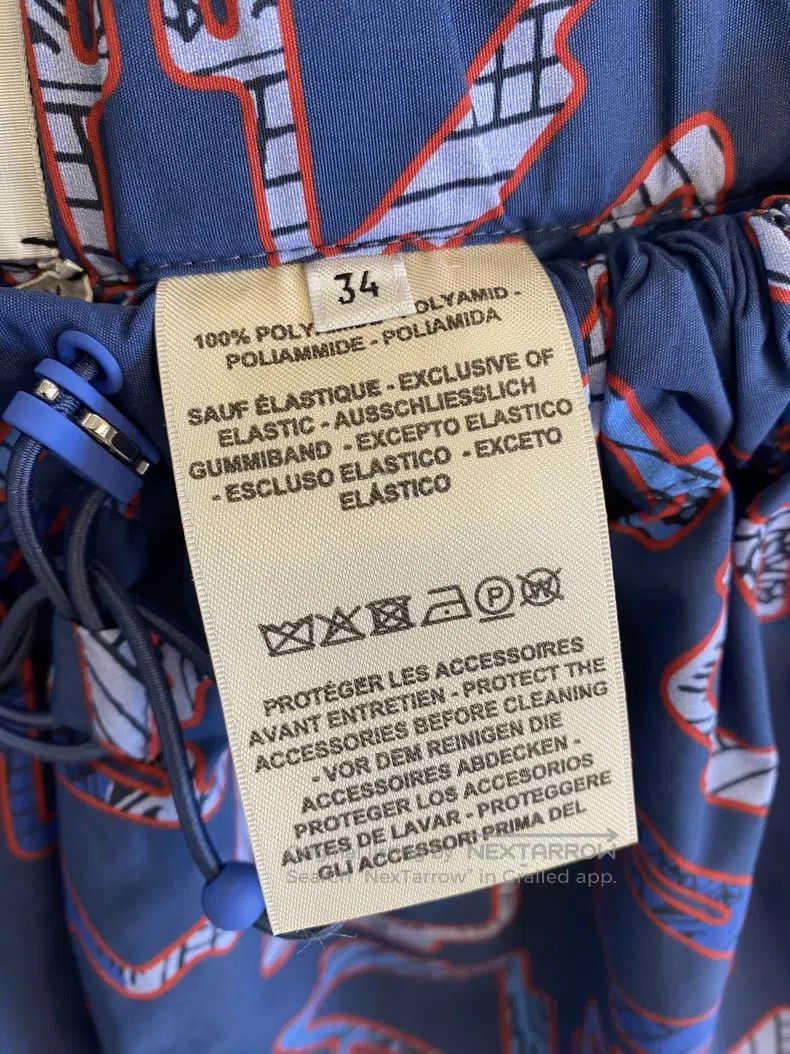 Hermes Hermes Blue printed shorts Size 42" / US 20 - 4 Thumbnail