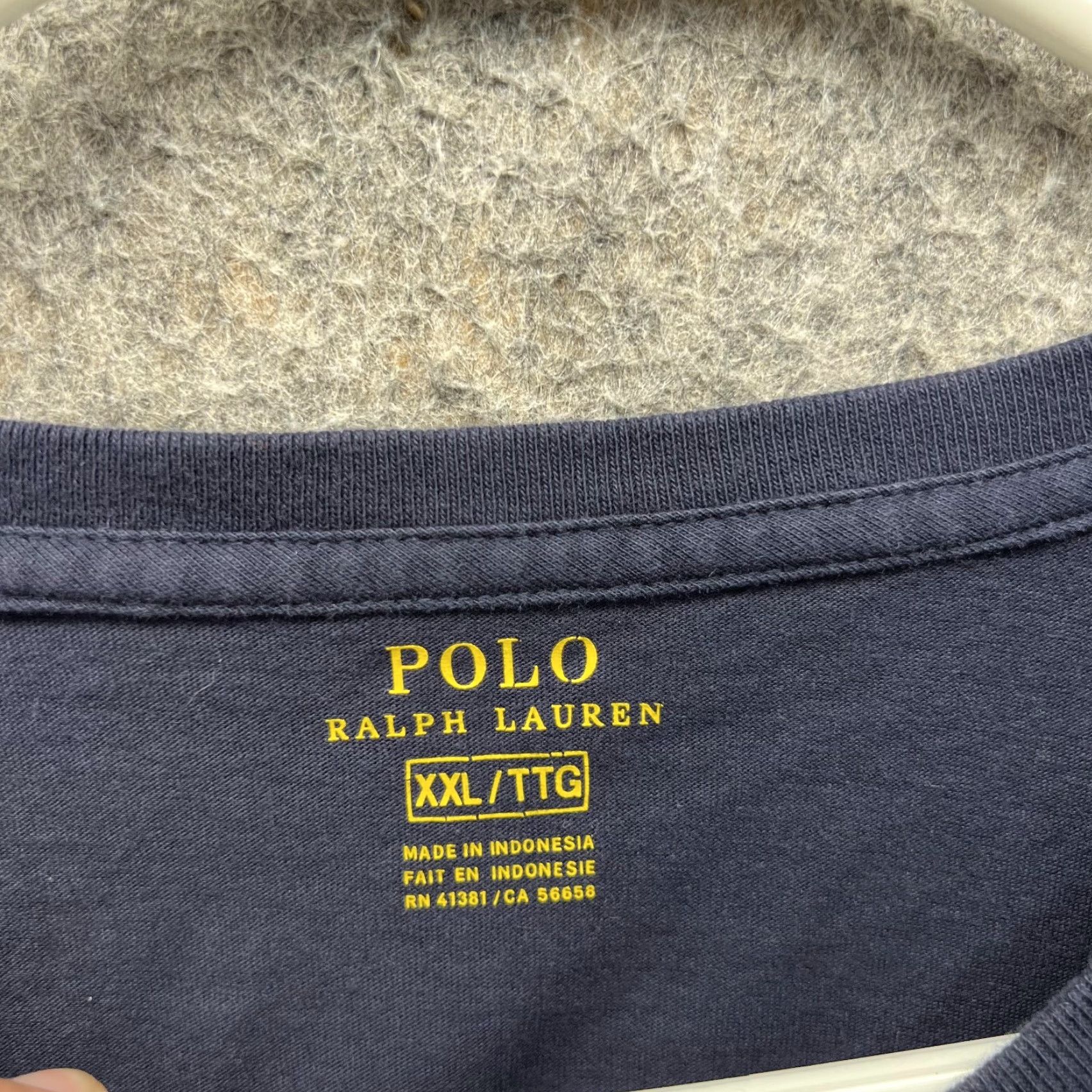 Ralph Lauren VINTAGE Polo Ralph Lauren Shirt Men 2XL Blue Navy Logo Crewneck Short Sleeve Polo Ralph Lauren Shirt Mens XXL Regular Fit Size US XXL / EU 58 / 5 - 5 Thumbnail