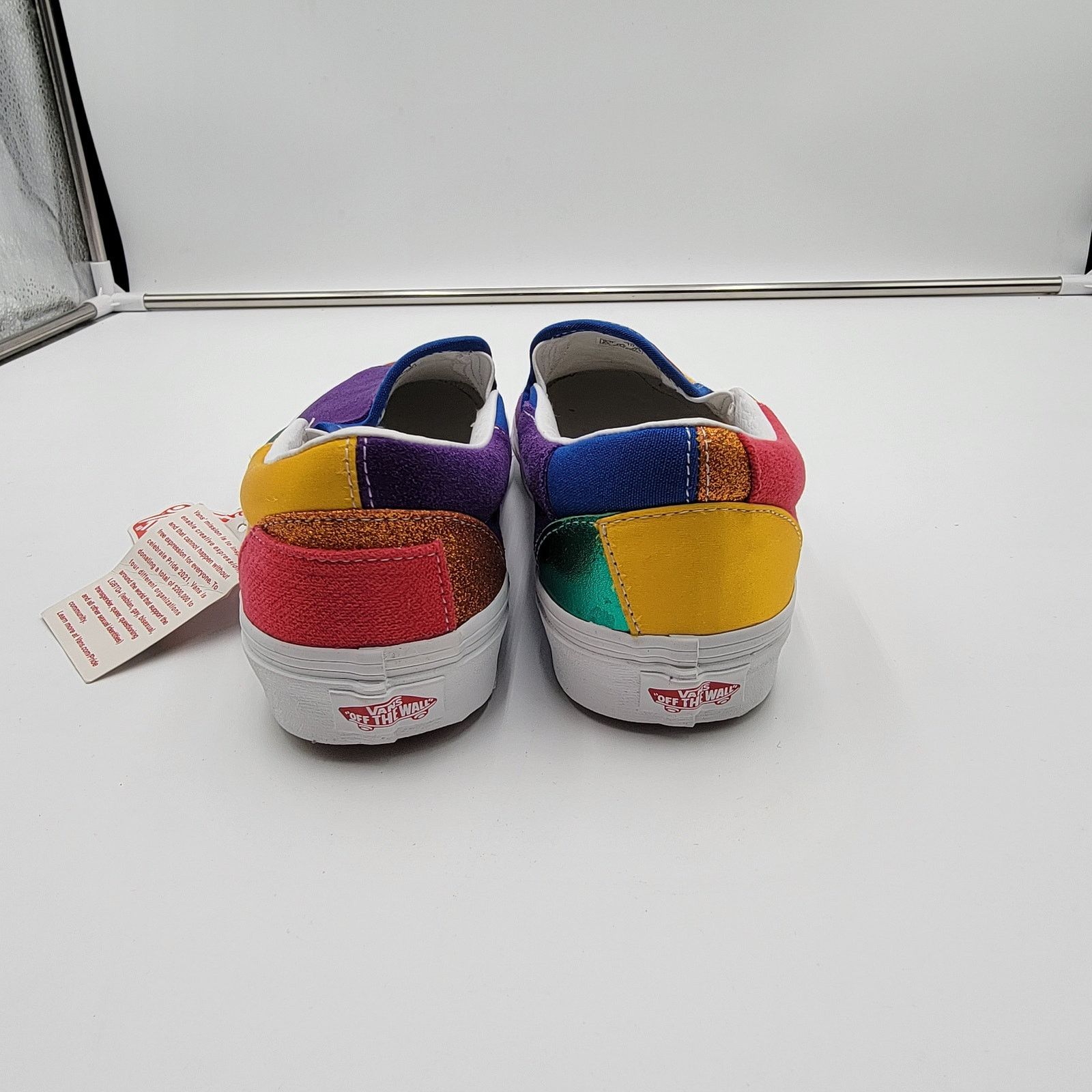 Vans Vans Classic SlipOn Pride Patchwork Sz 9M/10.5W VN0A33TB44B1 Size US 9 / EU 42 - 4 Thumbnail
