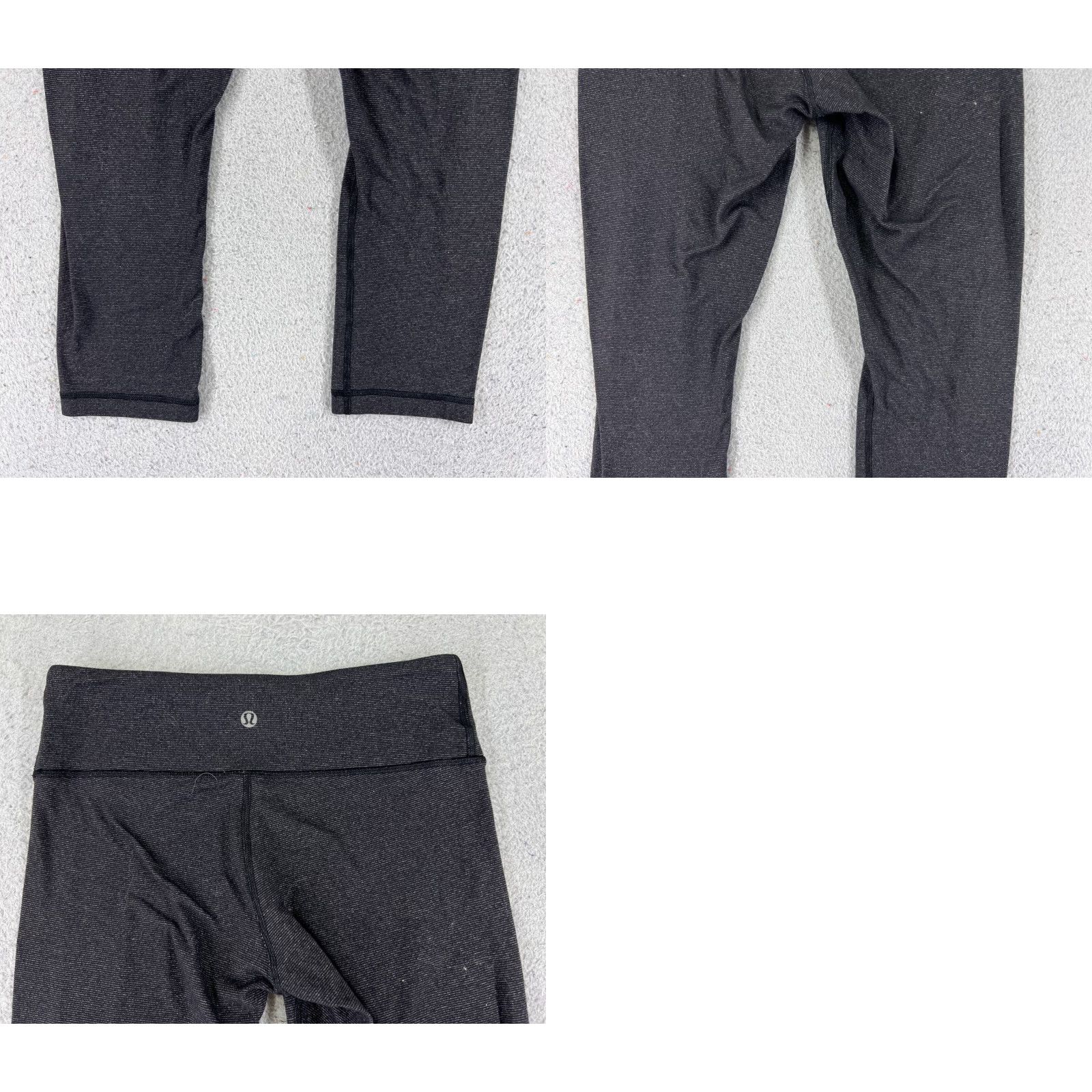 Lululemon Lululemon Slim Yoga Pants Womens 6 Gray Wunder Under Crop Roll Down Stretch Cropped Size 28" / US 6 / IT 42 - 9 Thumbnail