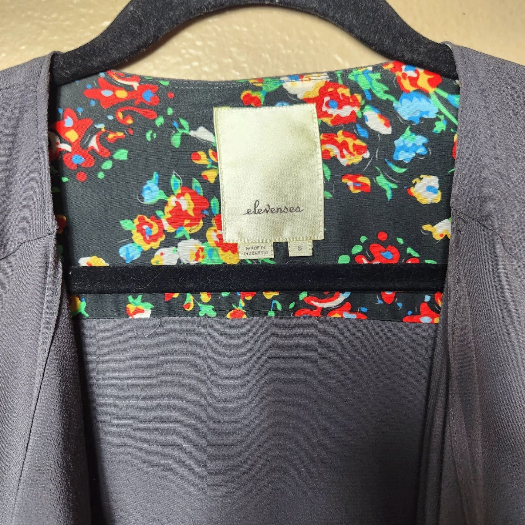 Anthropologie Anthropologie Jacket Women Open Waterfall Moto Style S Gray Rayon Elevenses Dark Gray Short Sweat? Size S / US 4 / IT 40 - 2 Thumbnail