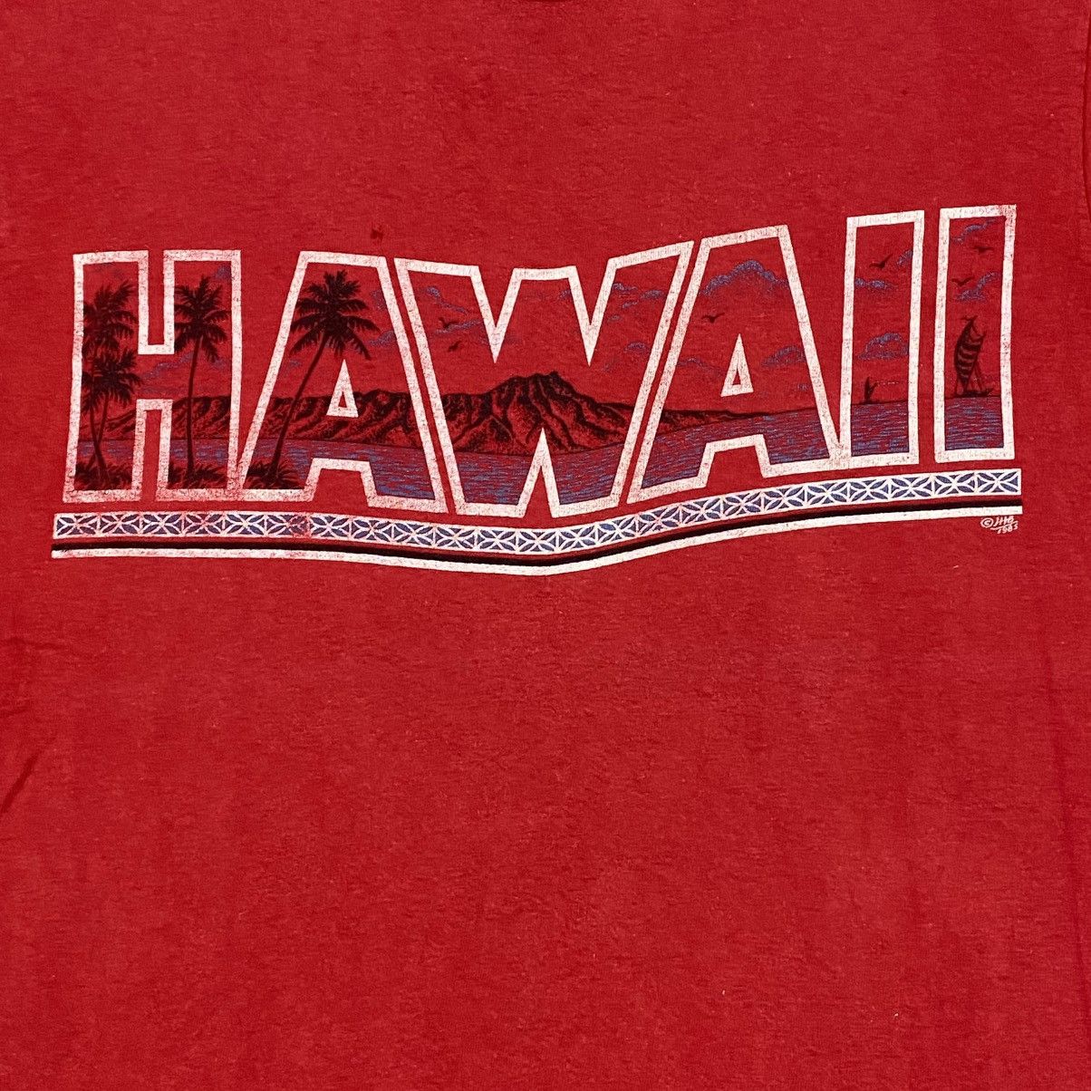 Hanes × Vintage Vintage hawaii red Size US M / EU 48-50 / 2 - 2 Thumbnail