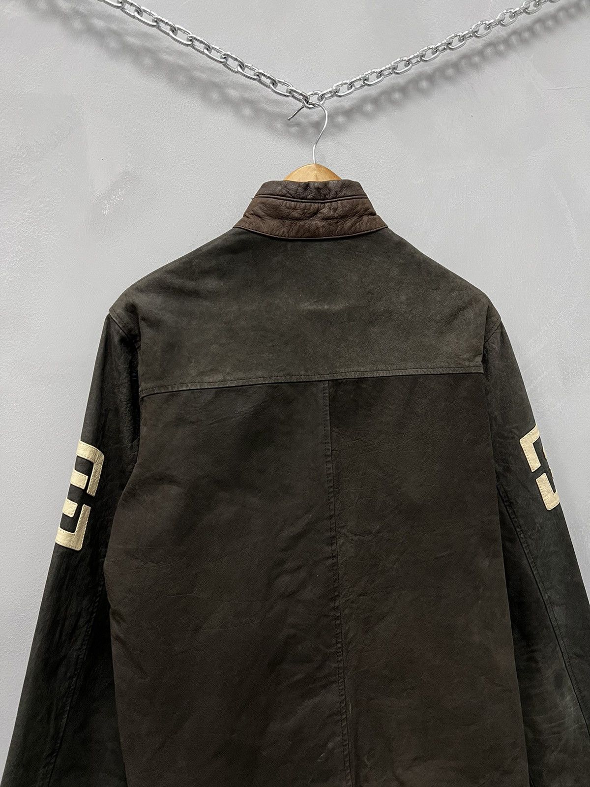 Vintage Vintage Genuine Real Leather Cropped Jacket Avant Garde Size US M / EU 48-50 / 2 - 8 Thumbnail