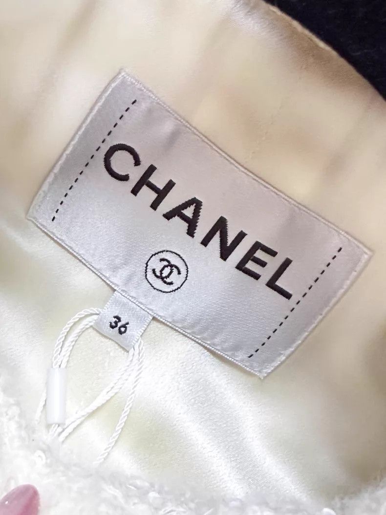 Chanel Chanel Tweed plaid embroidery sequin stitching double-brea Size XS / US 0-2 / IT 36-38 - 5 Thumbnail
