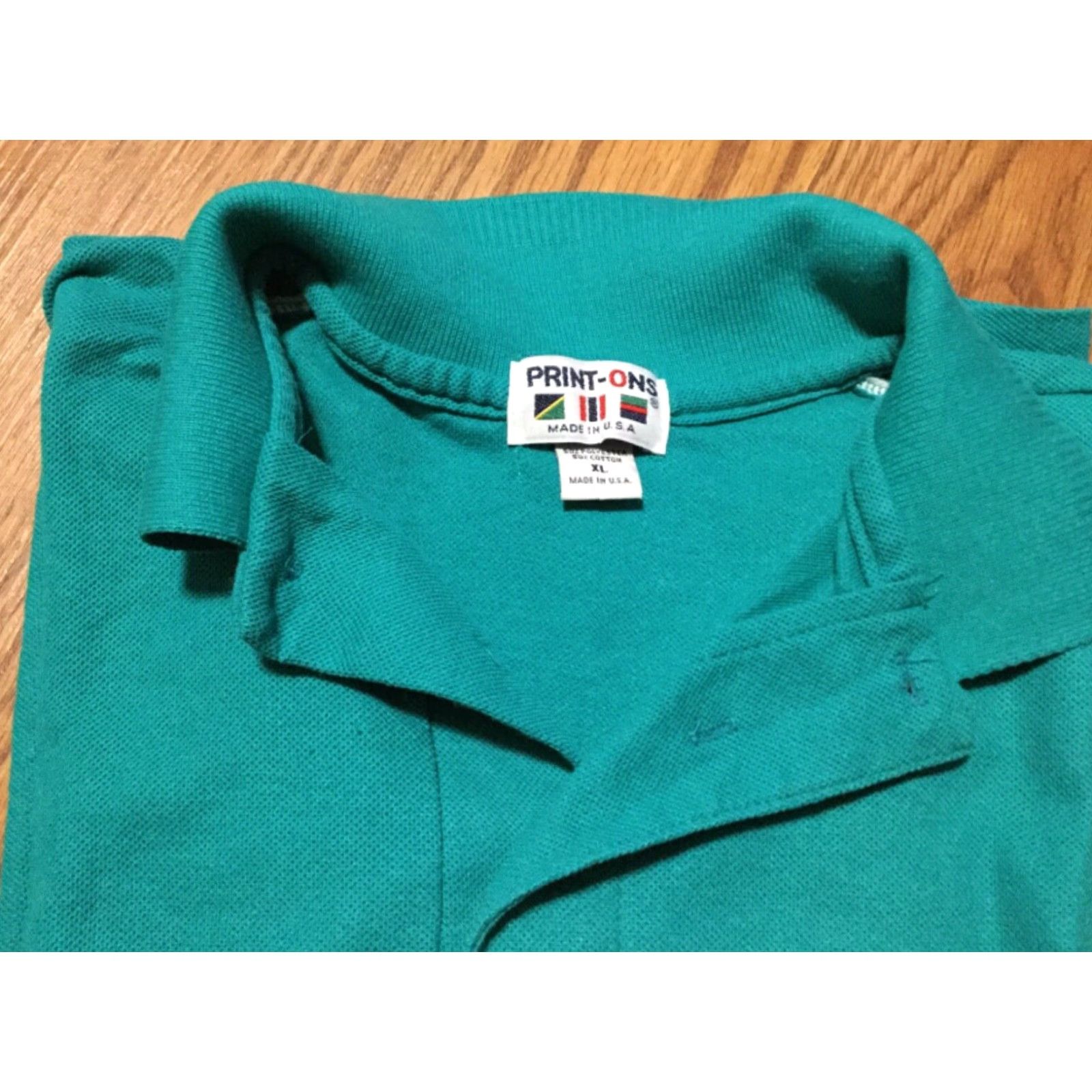 Vintage VINTAGE Polo BRAND MEN'S SHIRTS POLO ONS PRINT GREEN XL SIZE USA MADE IN GREEN POLO SHIRTS MEN'S - SIZE XL - GREEN MADE IN USA Size US XL / EU 56 / 4 - 2 Thumbnail