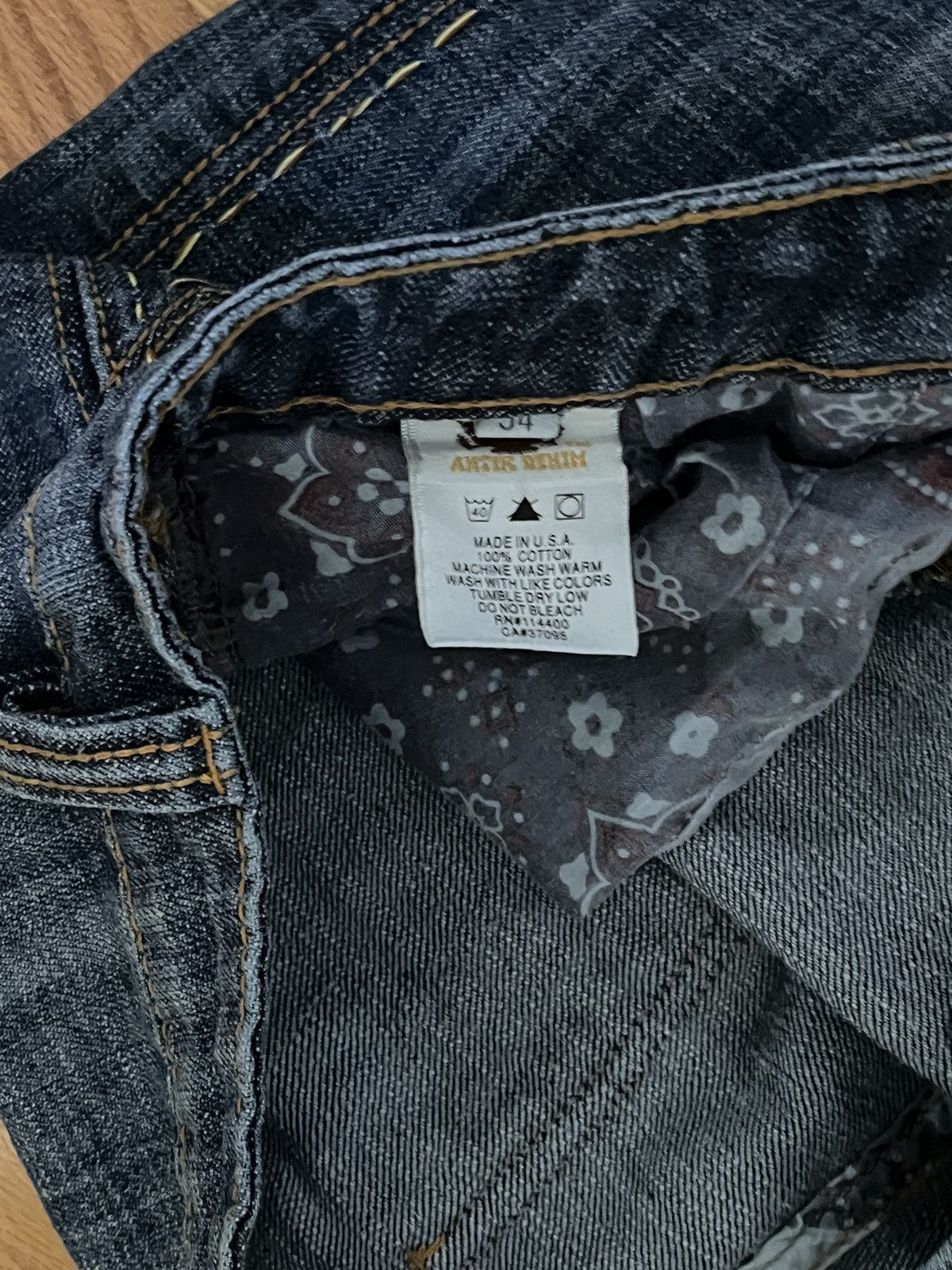 Vintage Kapital Styled Baggy Bootcut Antik Denim Jeans size 34 Size US 34 / EU 50 - 9 Thumbnail