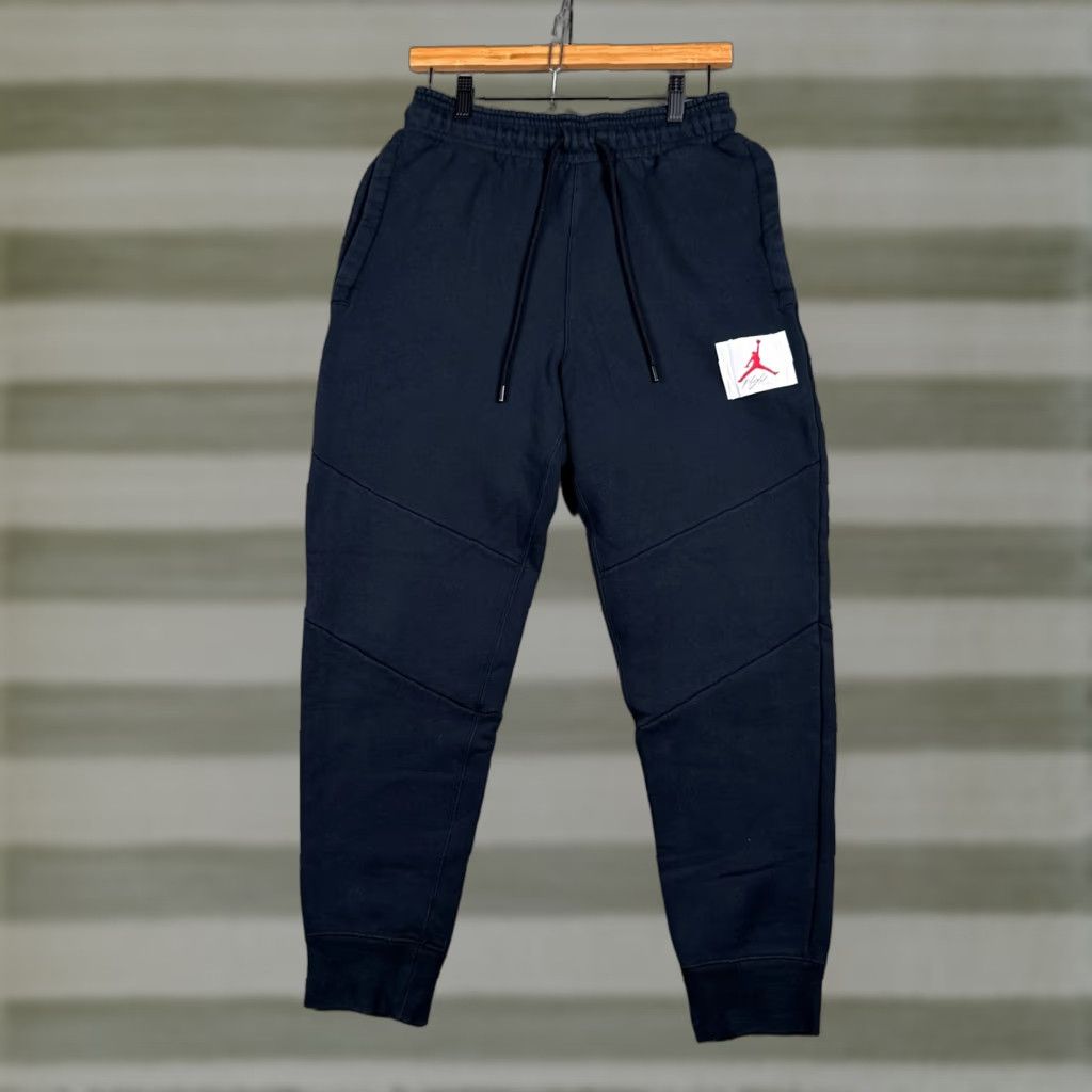 JORDAN Air Jordan Flight Fleece Jogger Pants Small Black Retro Mens