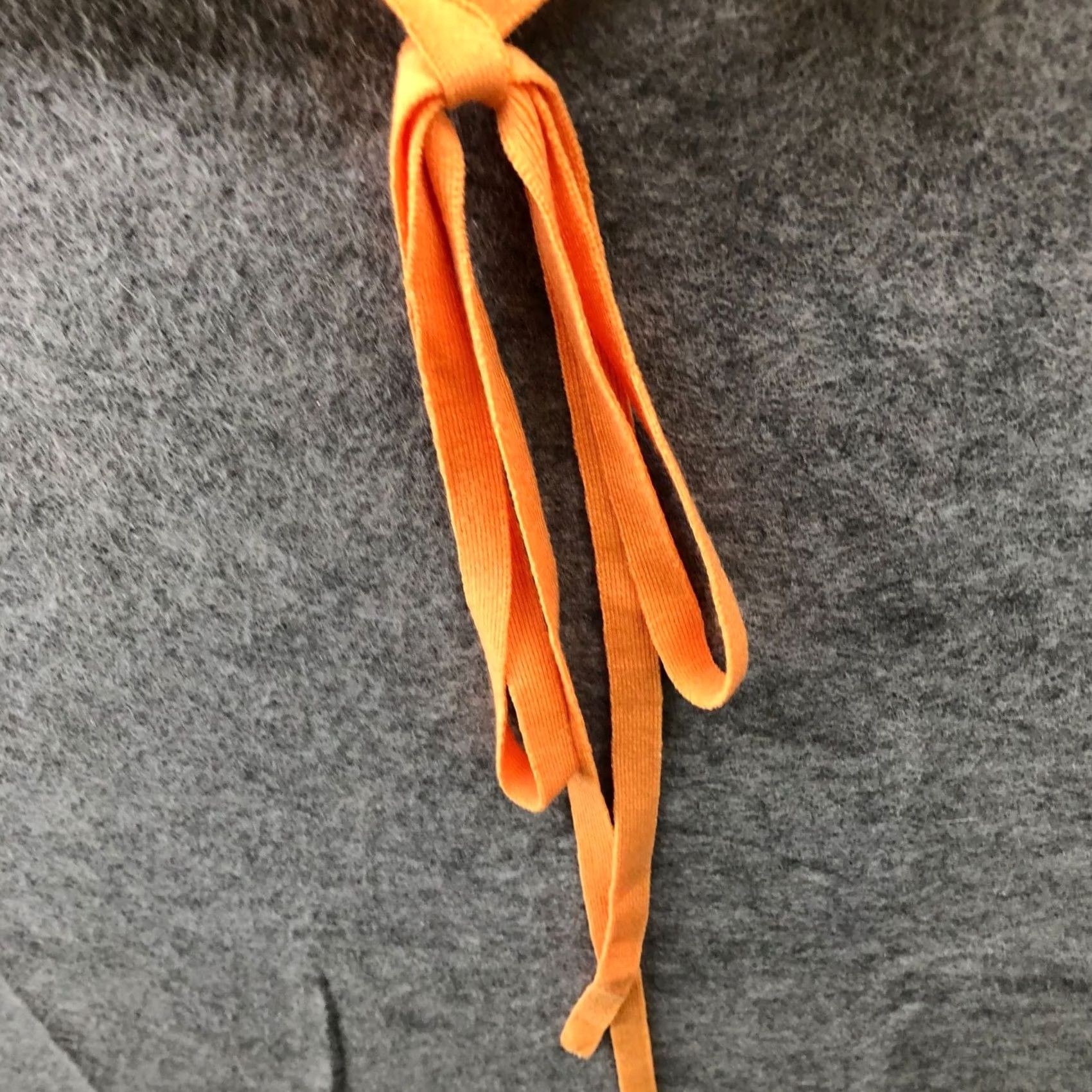 Express Express Body Contour Crop Top Womens XL Orange Tie Waist Short Sleeve Knit Size XL / US 12-14 / IT 48-50 - 4 Thumbnail