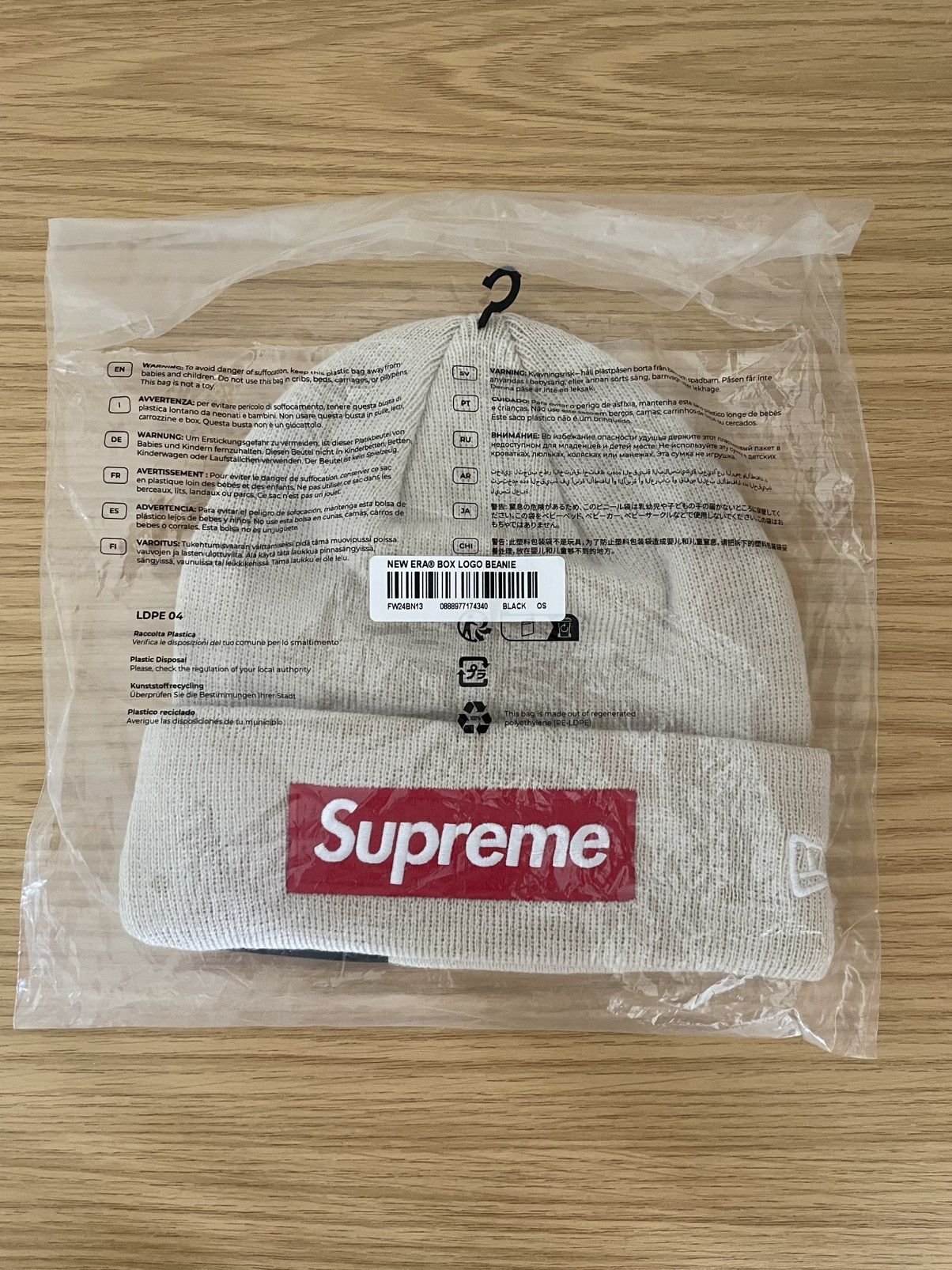 New Era × Supreme Supreme New Era Box Logo Beanie (HW24) stone Size ONE SIZE - 3 Thumbnail