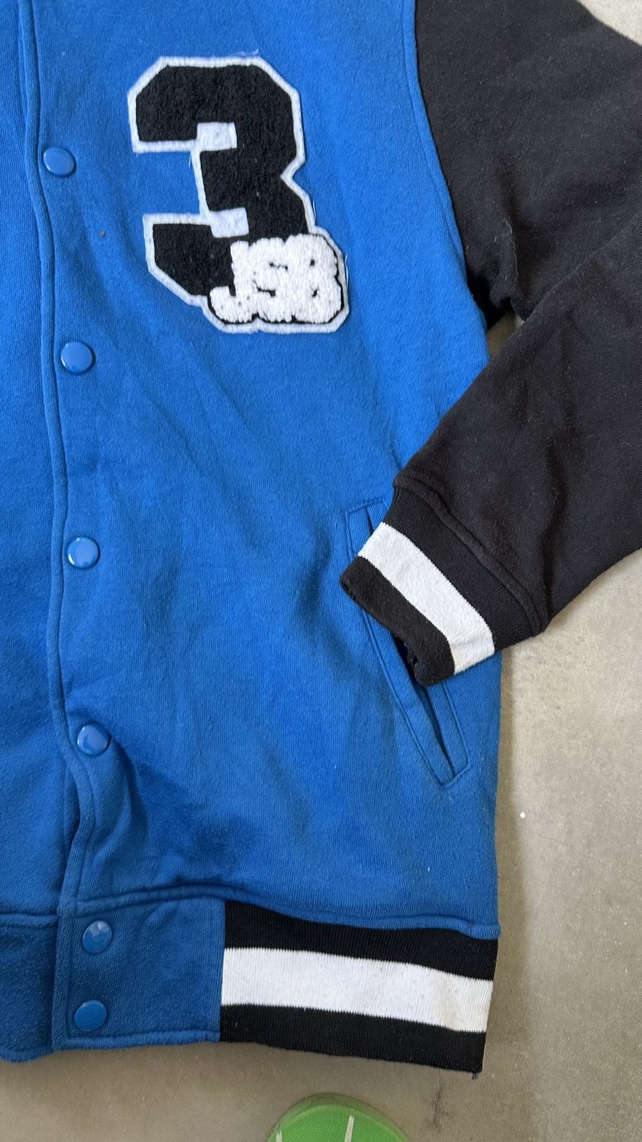 Japanese Brand VINTAGE BLUE IMPACT J SOUL BROTHERS EXILE TRIBE VARSITY Size US M / EU 48-50 / 2 - 6 Thumbnail