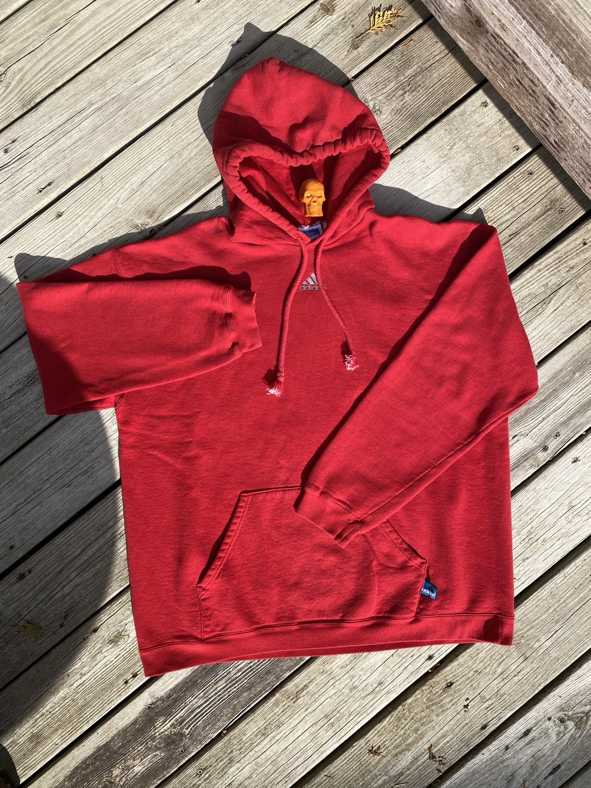 Adidas × Vintage 90s Adidas center logo hoodie XXL Size US XL / EU 56 / 4 - 2 Thumbnail