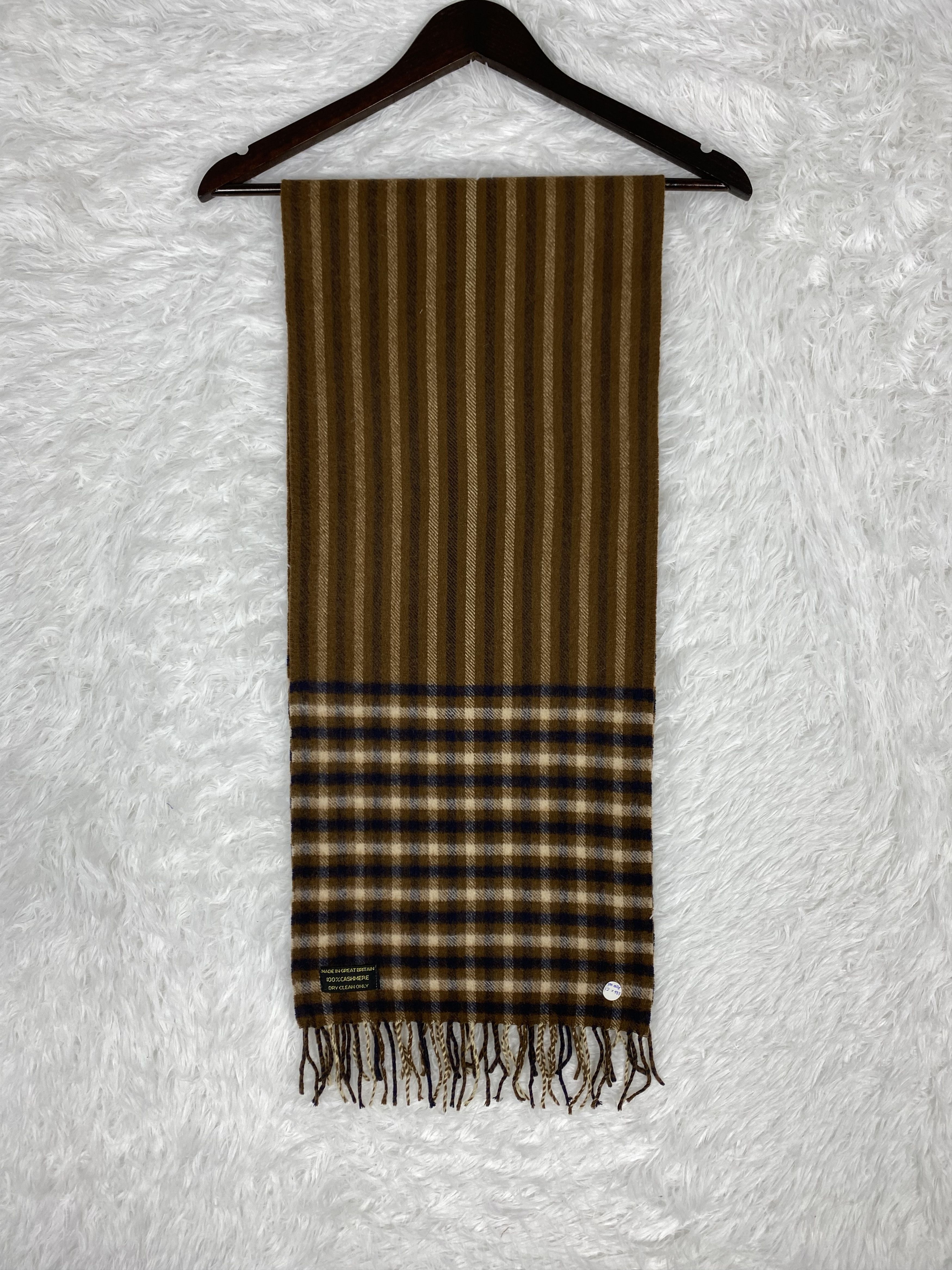 Aquascutum Vintage Aquascutum Scarf / Muffler Neckwear PM0038 Size ONE SIZE - 6 Thumbnail