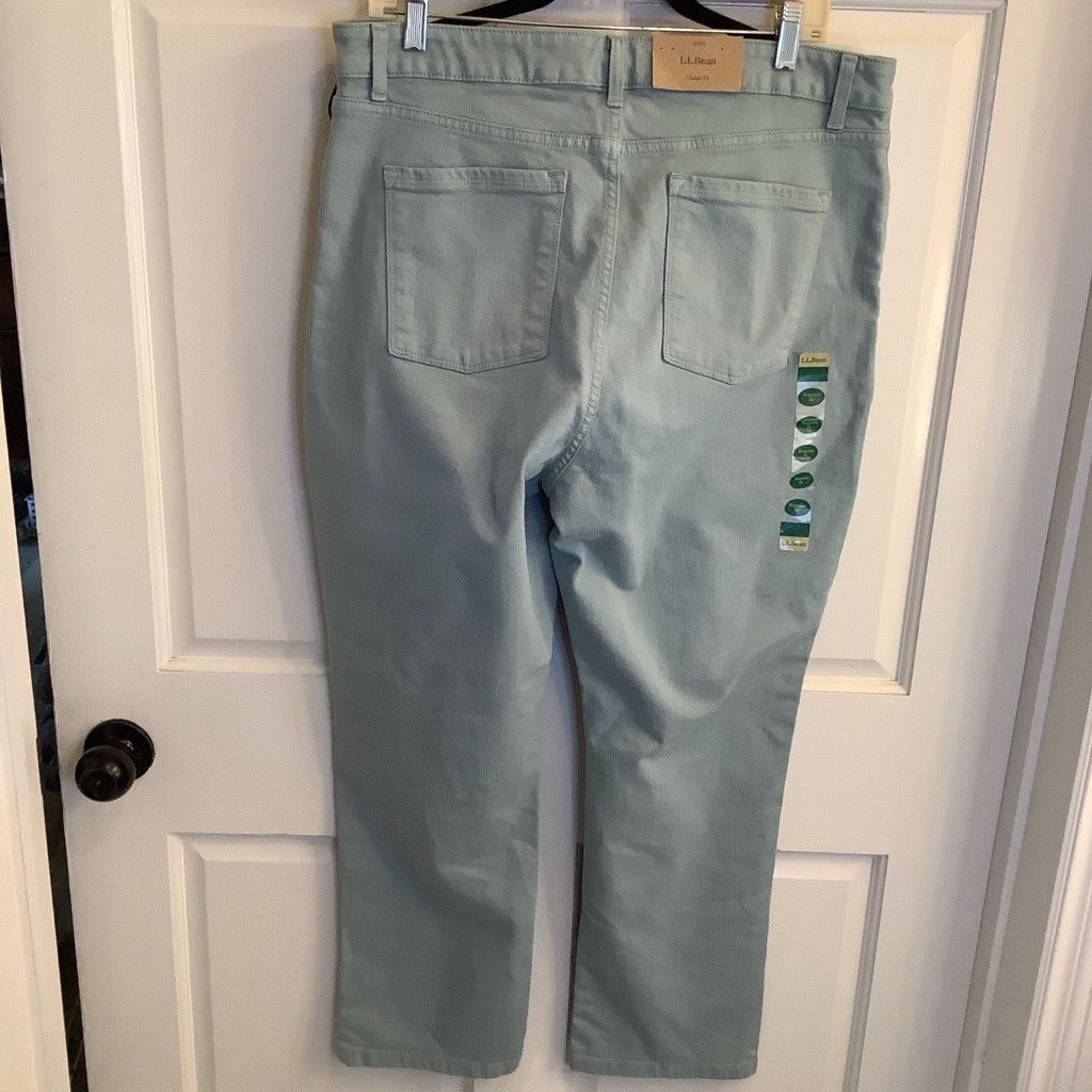 L.L. Bean Women's L.L.Bean Pants Size 16 Lt Blue Size 38" / US 16 / IT 52 - 2 Thumbnail
