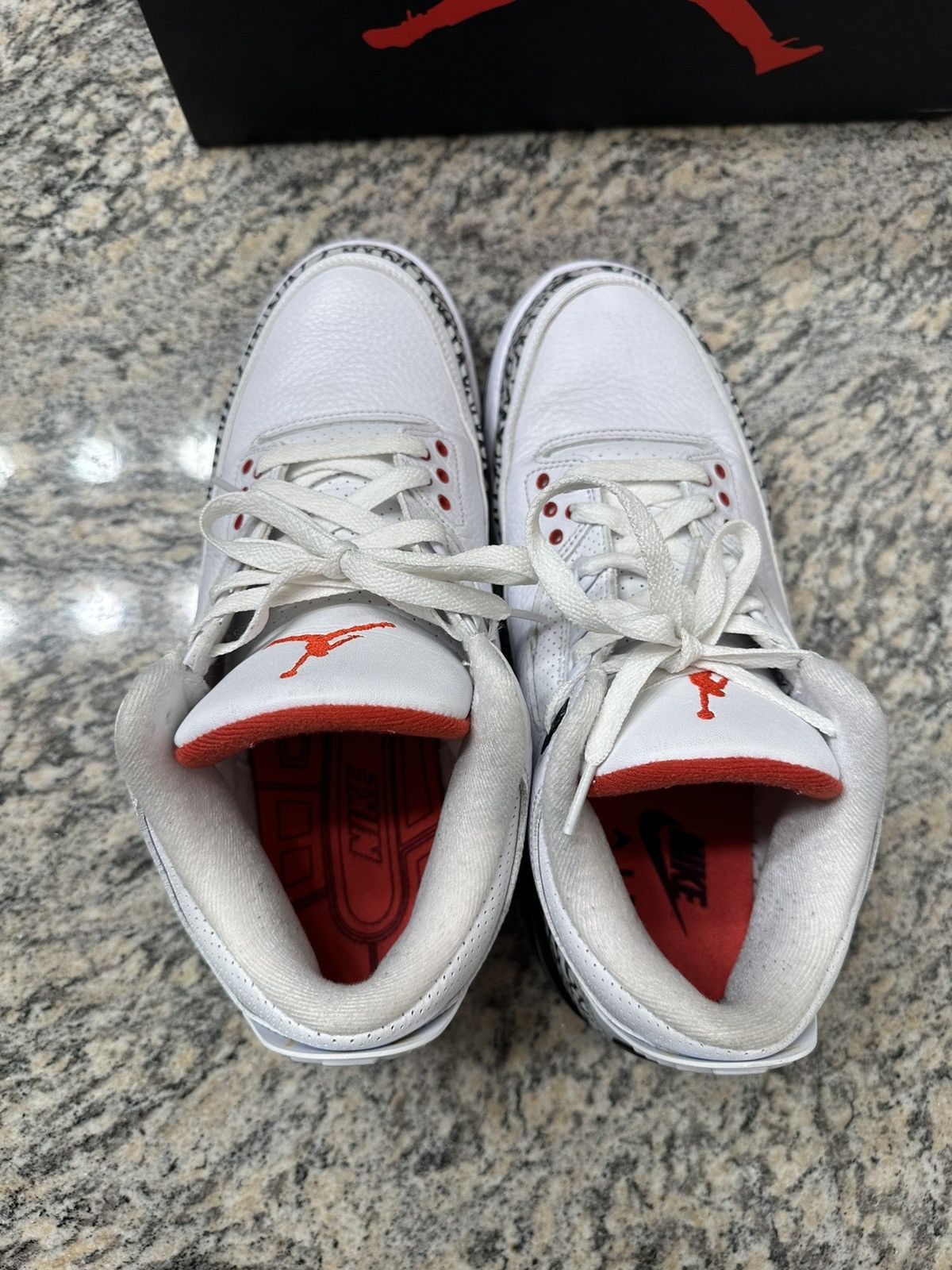 Nike Air jordan white cement 3 NRG free throw line Size US 9.5 / EU 42-43 - 5 Thumbnail