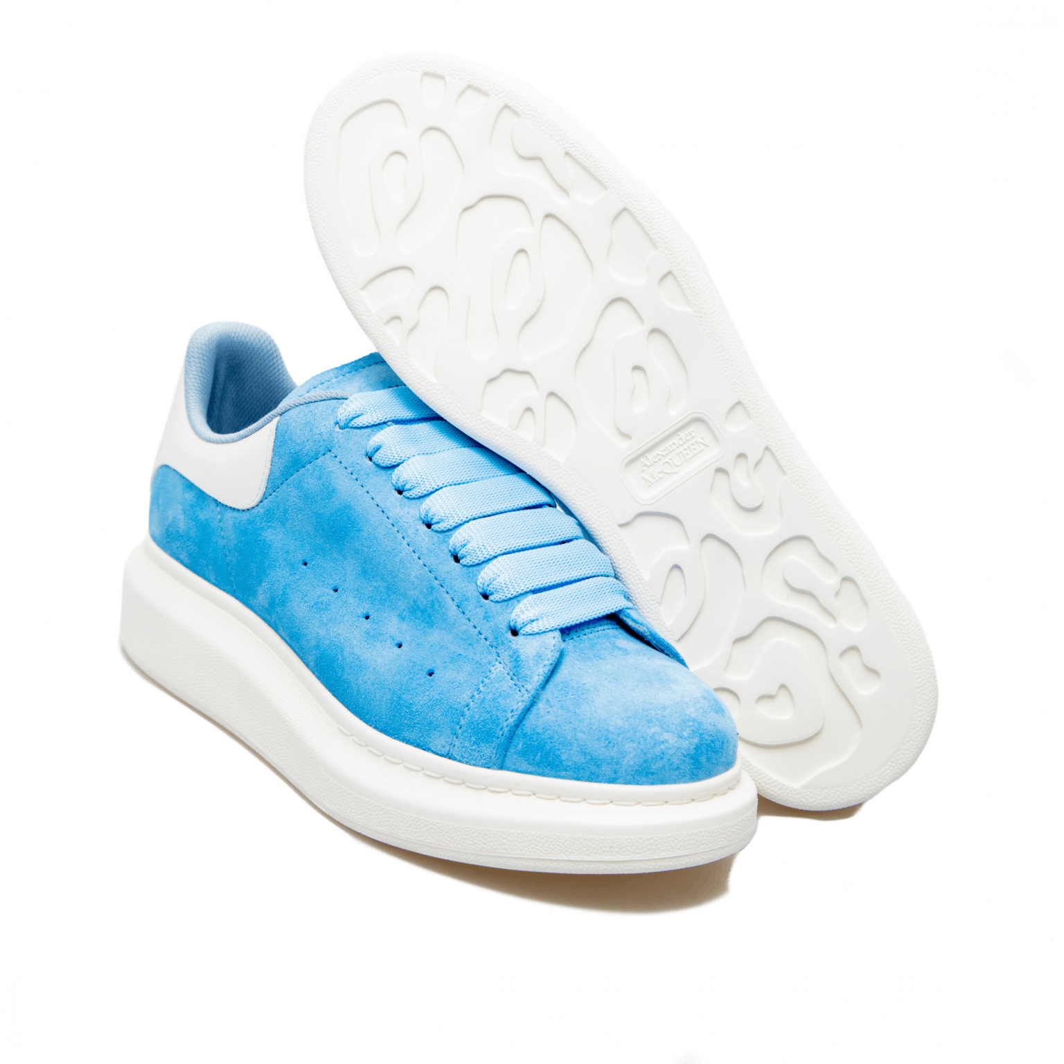 Alexander McQueen o1w1db10925 Leath S ubb Sens Sneakers in Blue Size US 8 / IT 38 - 3 Thumbnail