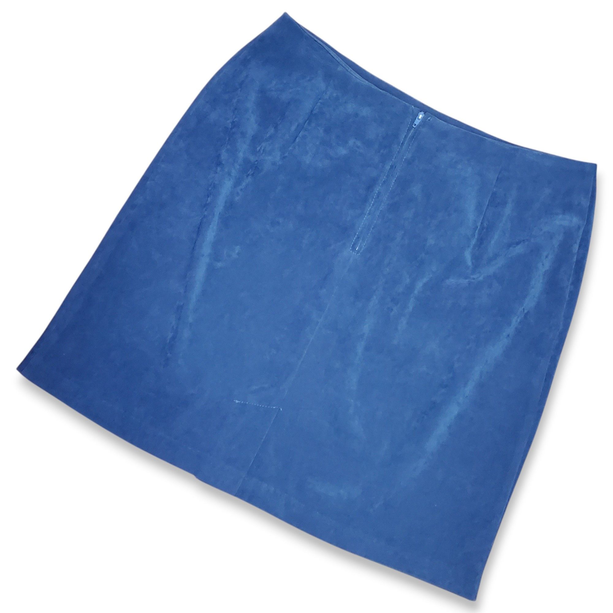 Briggs & Riley Briggs Size 14p Pencil Skirt Microfiber Slate Blue Stretch Size 36" / US 14 / IT 50 - 2 Thumbnail