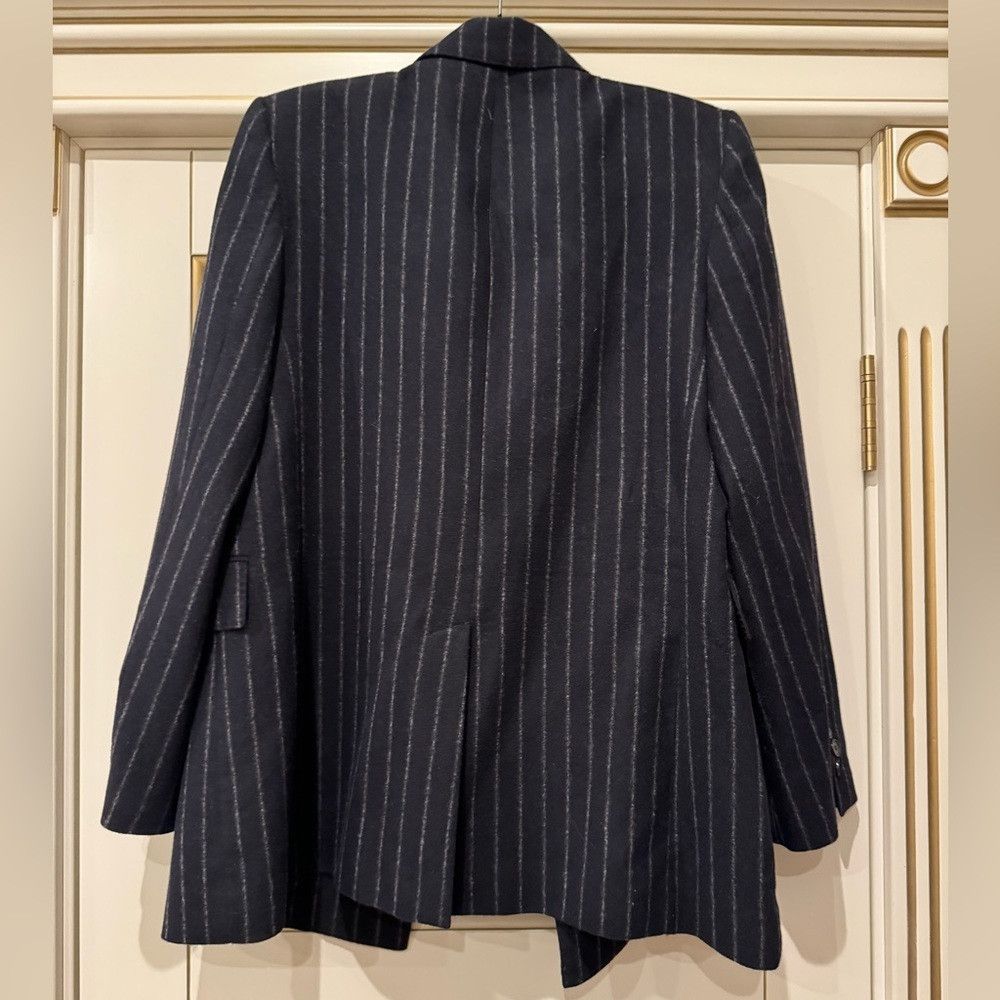 Zara NWT ZARA LIMITED EDITION WOOL BLEND BLAZERNAVY BLUE SIZE M Size M / US 6-8 / IT 42-44 - 4 Thumbnail