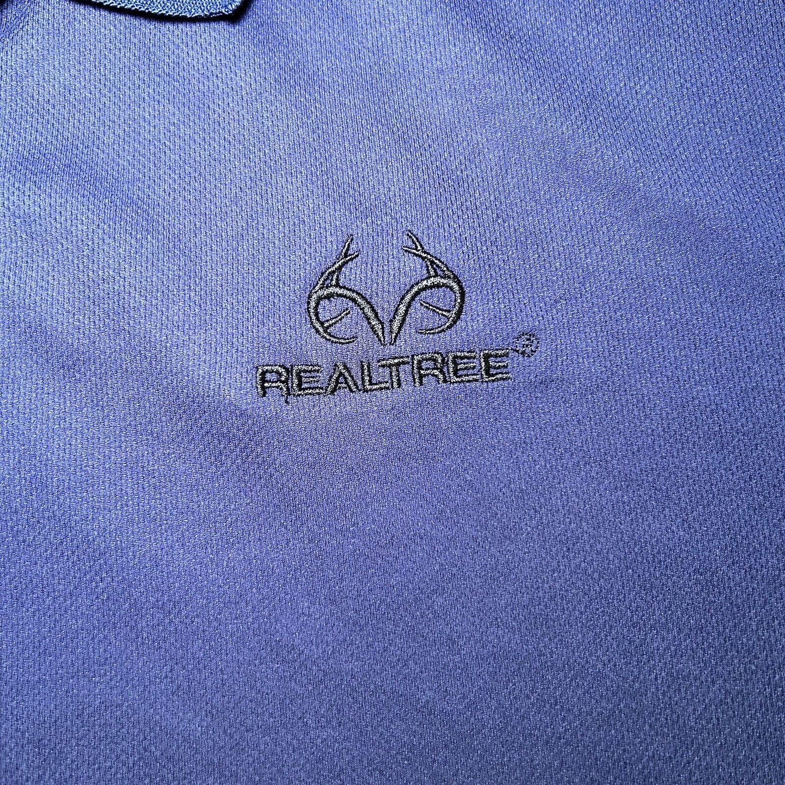 Realtree ￼RealTree Polo T-Shirt Blue Men Sz Large ￼ Embroidered Logo Size US L / EU 52-54 / 3 - 3 Thumbnail