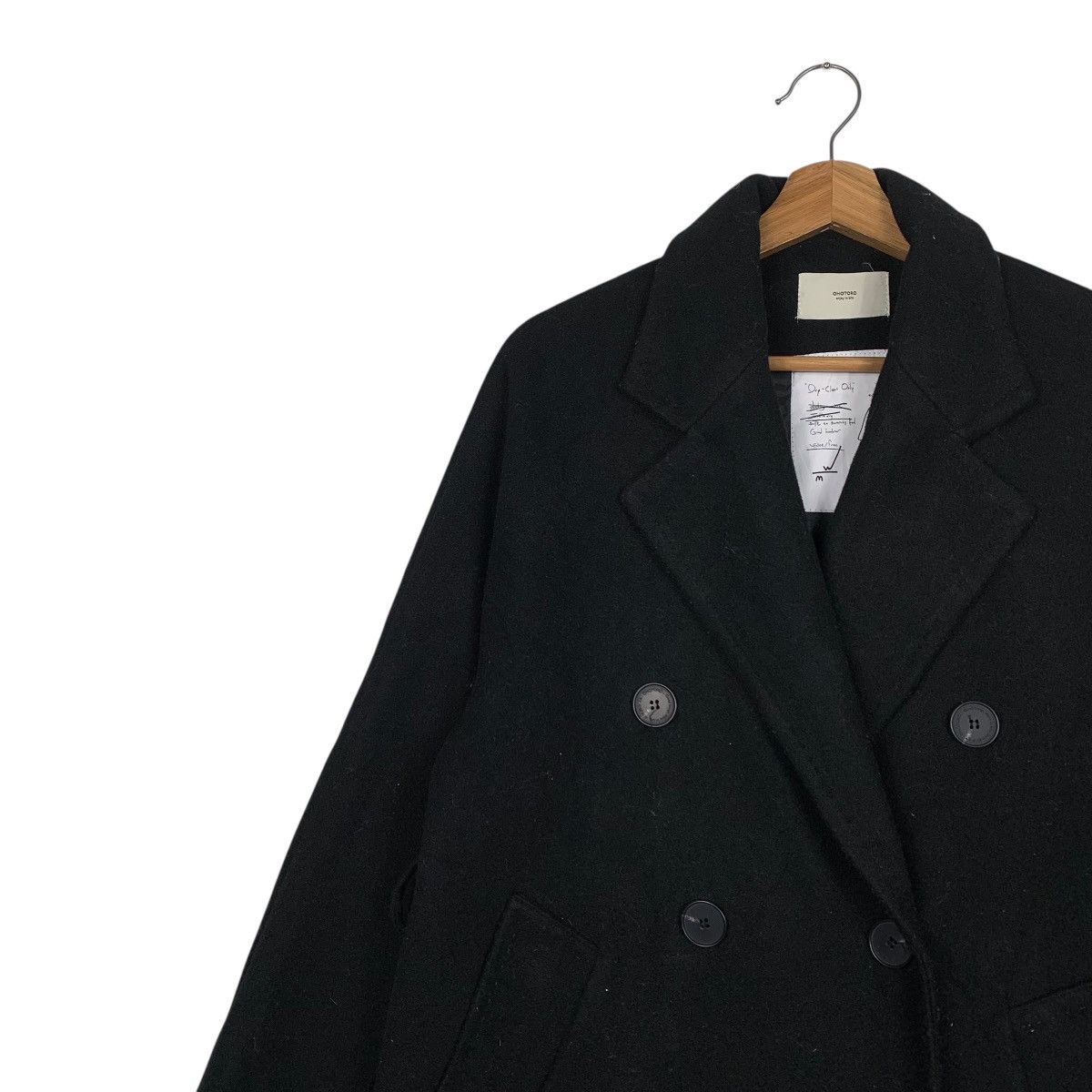Japanese Brand Japanese Brand Ohotoro Double Breasted Black Coat Size US M / EU 48-50 / 2 - 6 Thumbnail