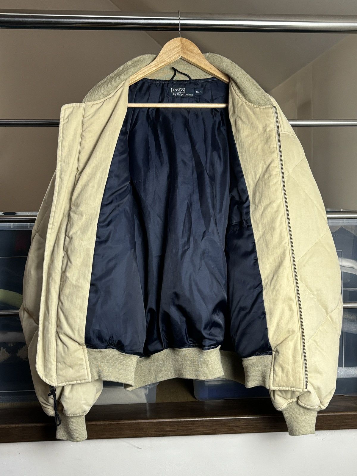 Polo Ralph Lauren Polo Ralph Lauren Vintage Quilted Bomber Jacket Size US XL / EU 56 / 4 - 2 Thumbnail