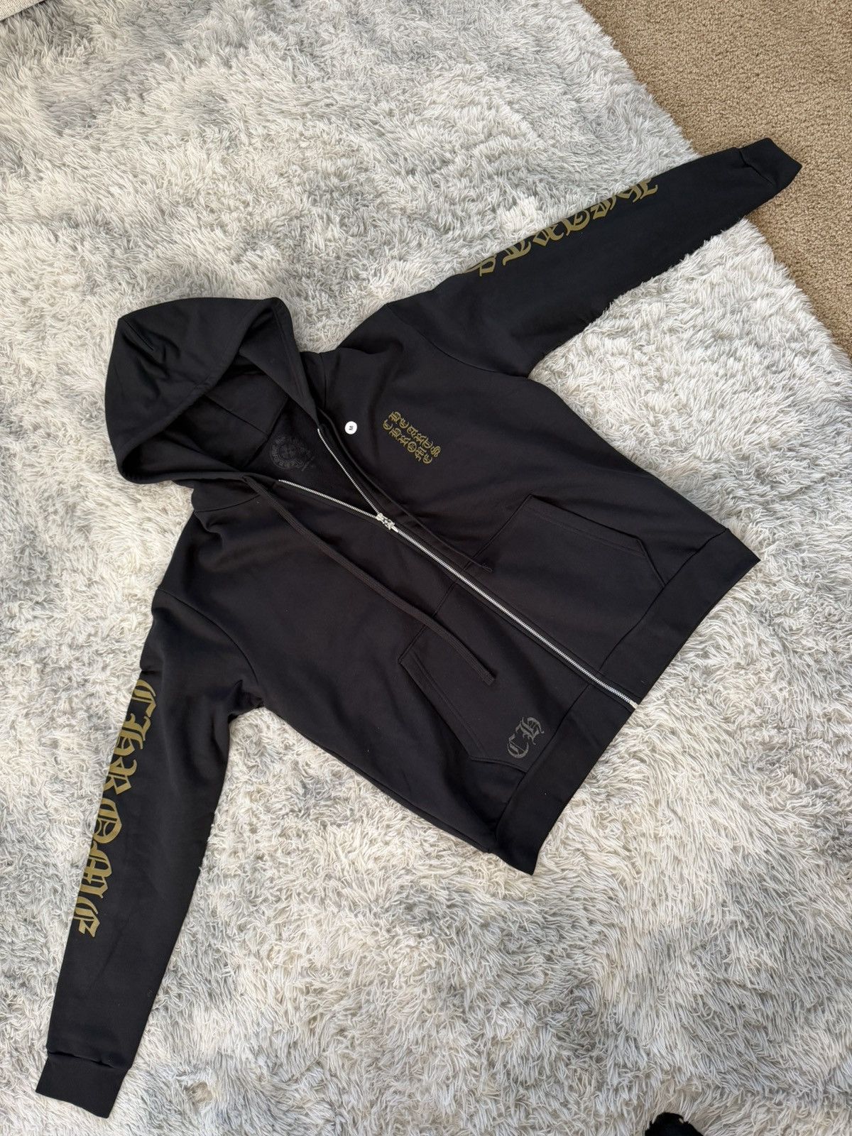 Chrome Hearts Chrome Hearts Vertical Logo Zip Up Size US M / EU 48-50 / 2 - 1 Thumbnail