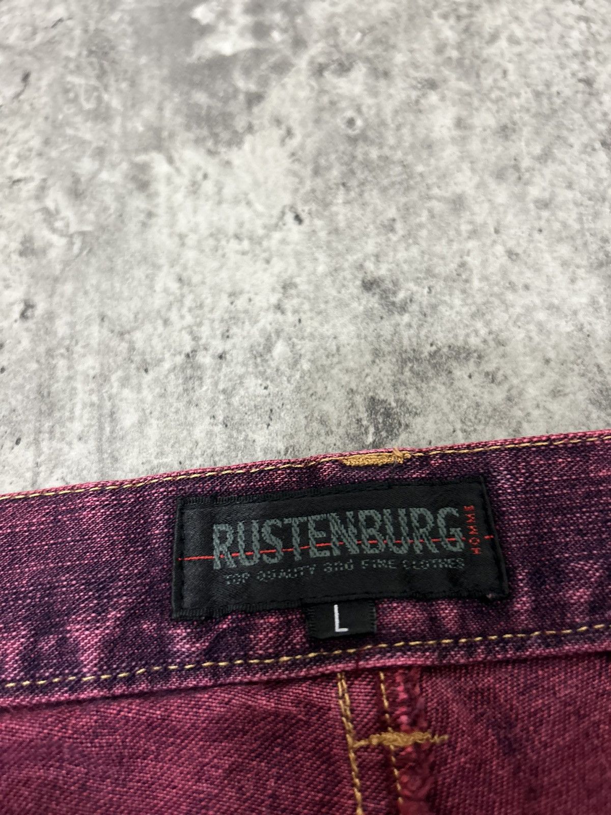 Vintage Rustenburg Homme Scorpion Distressed Jeans Size US 32 / EU 48 - 13 Thumbnail