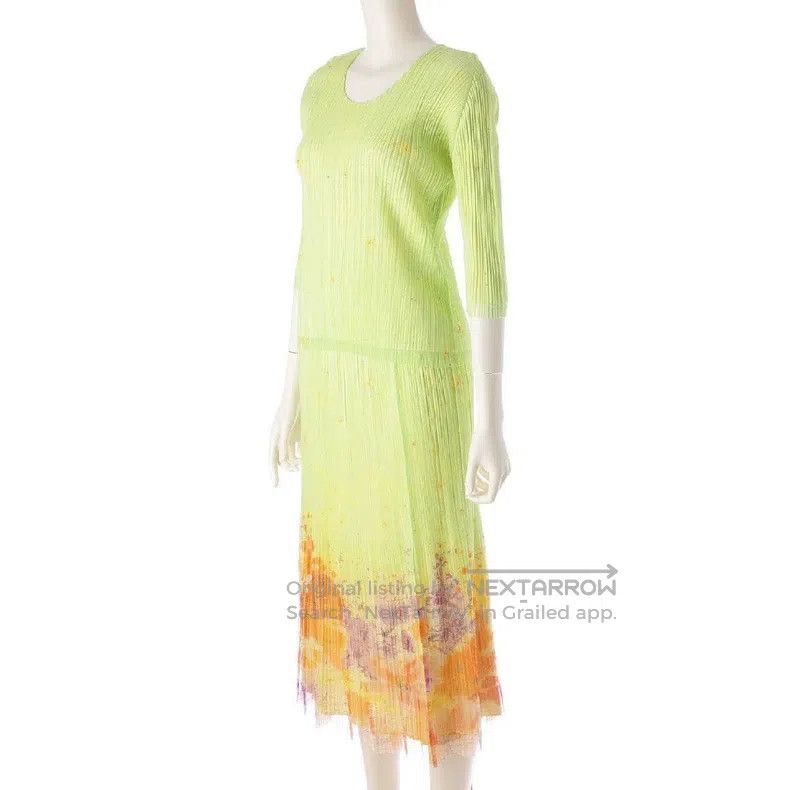 Issey Miyake Issey Miyake Green Dress Size M / US 6-8 / IT 42-44 - 2 Thumbnail