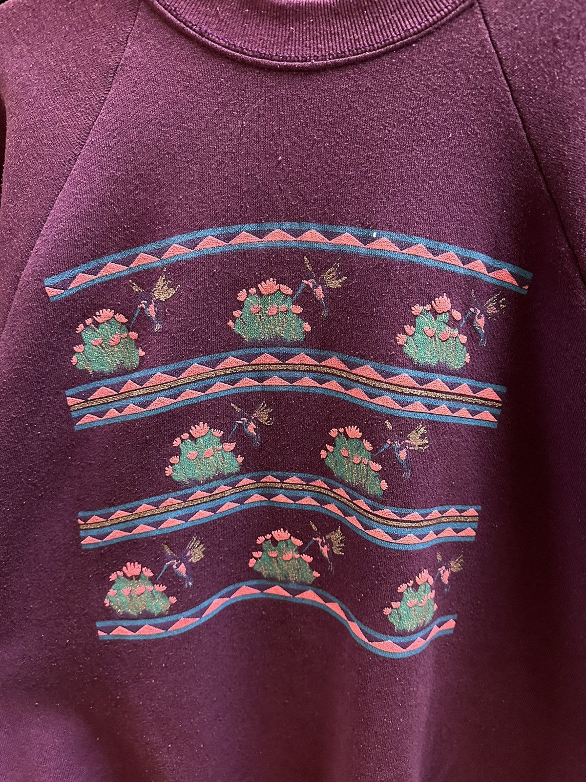 Vintage Vintage Hummingbirds Animal Flowers Crewneck Large Size US L / EU 52-54 / 3 - 4 Thumbnail