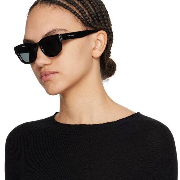 Saint Laurent Paris 🕶️ New Saint Laurent SL675 005 Sunglasses - Ivory Frame Size ONE SIZE - 3 Thumbnail