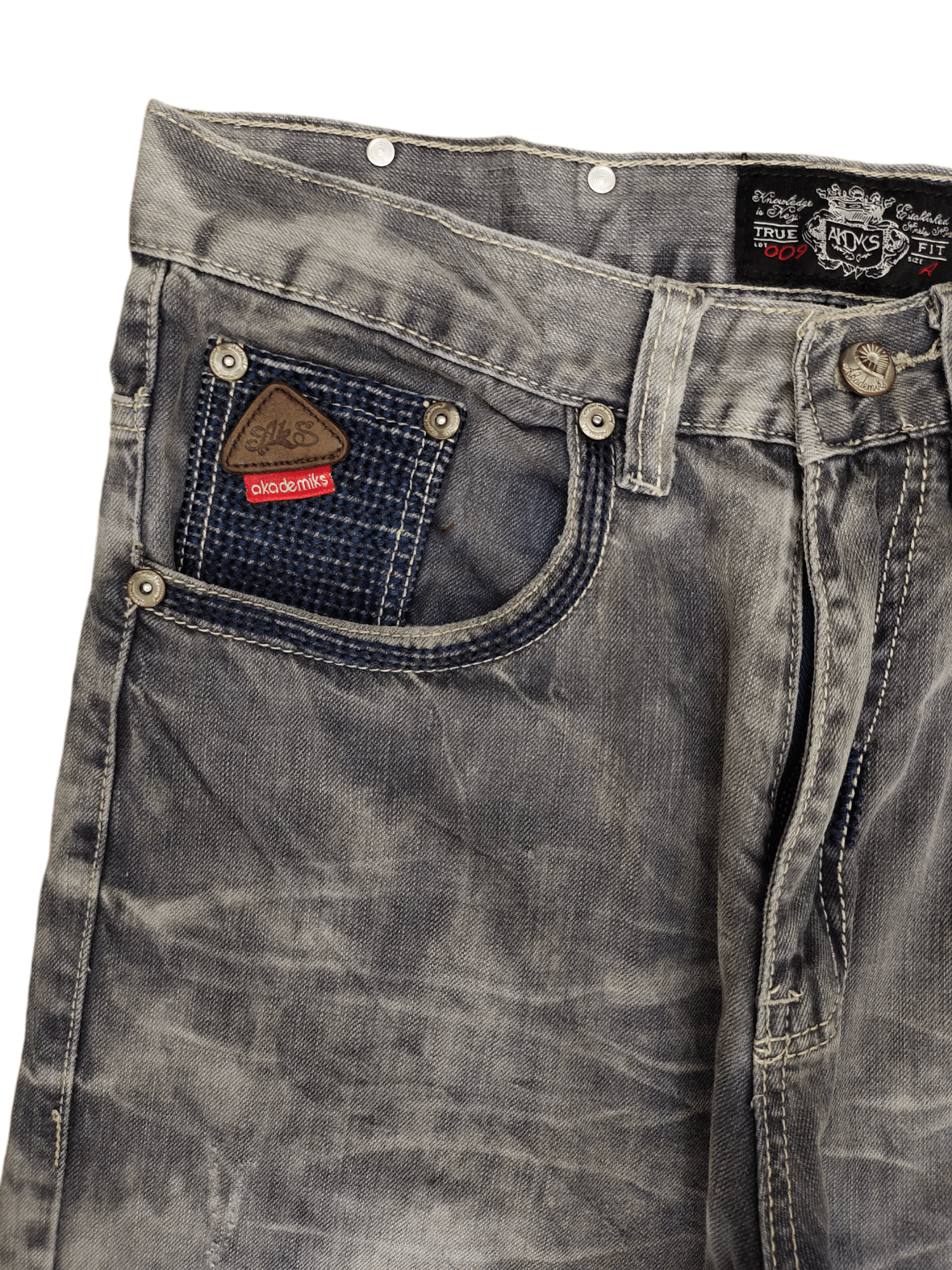 Akademiks Baggy Jeans Akedamiks Acid Wash Denim Loose Leg Y2k Jnco Size US 32 / EU 48 - 3 Thumbnail