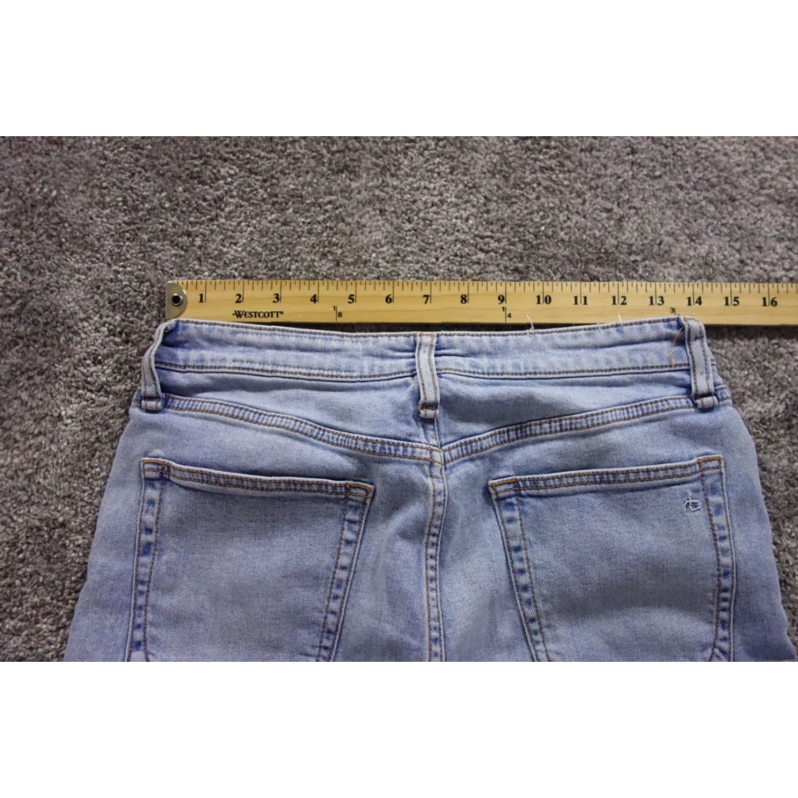 VINTAGE Rag & Bone Jeans Womens 28 Blue Casey High Rise Ankle Flare Fray Hem Lucy