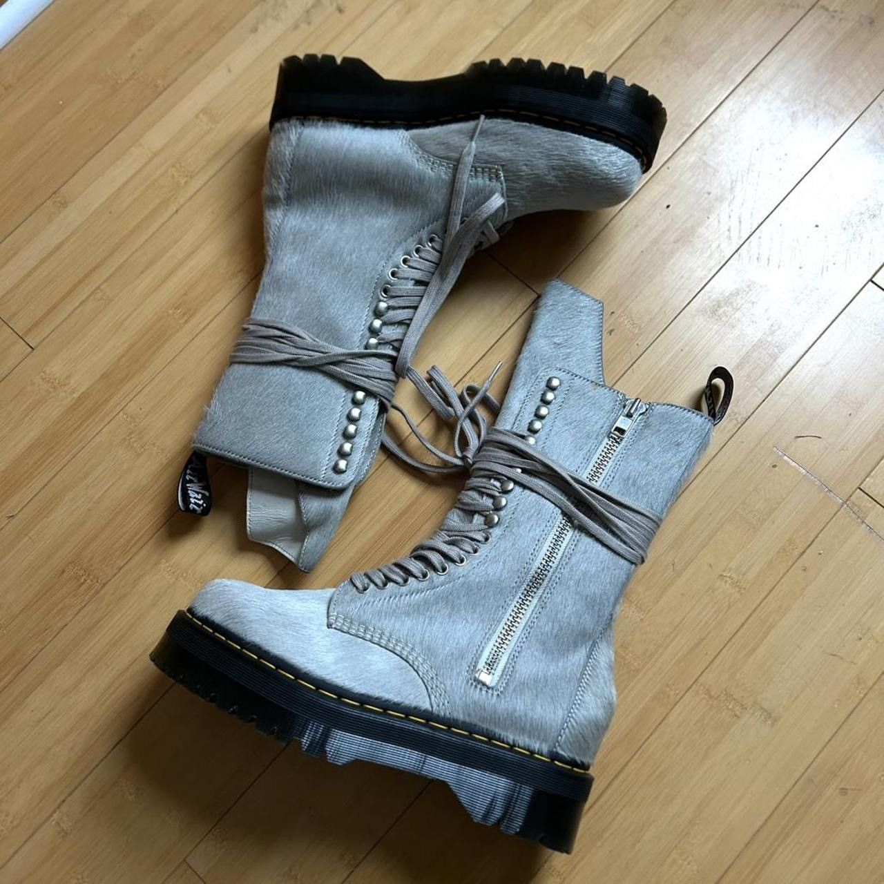Rick Owens Rick owens Sliver Platfron Kowboy Boots | Grailed