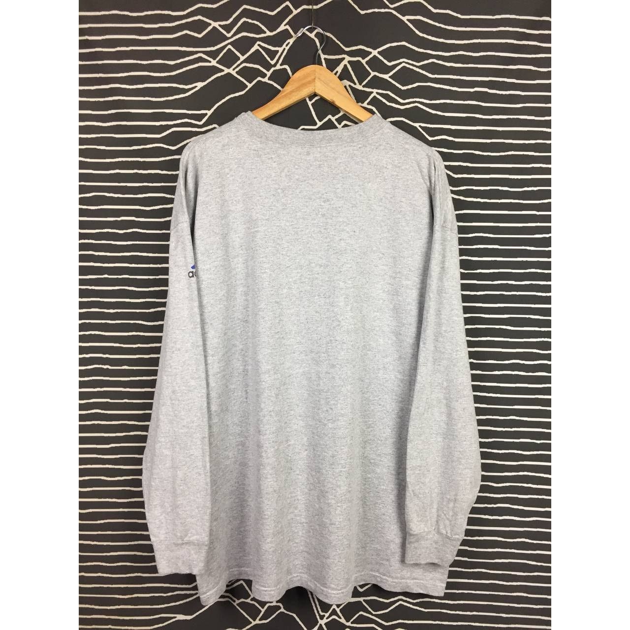 Adidas × Vintage Vtg 90s Adidas Center Logo Made in Usa Long Sleeve Tee Size US XL / EU 56 / 4 - 7 Thumbnail