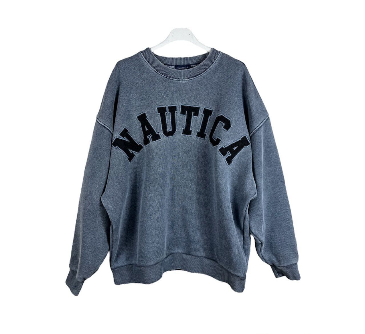 Japanese Brand × Nautica Nautica.jp distressed washed boxy heavy sweatshirt crewneck Size US S / EU 44-46 / 1 - 1 Thumbnail