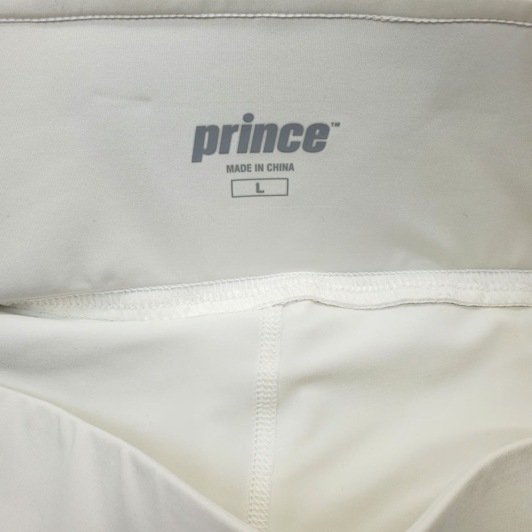 Prince Prince Tennis Performance Skort Women L White Athletic Elastic Waist Pull On Size ONE SIZE - 6 Thumbnail