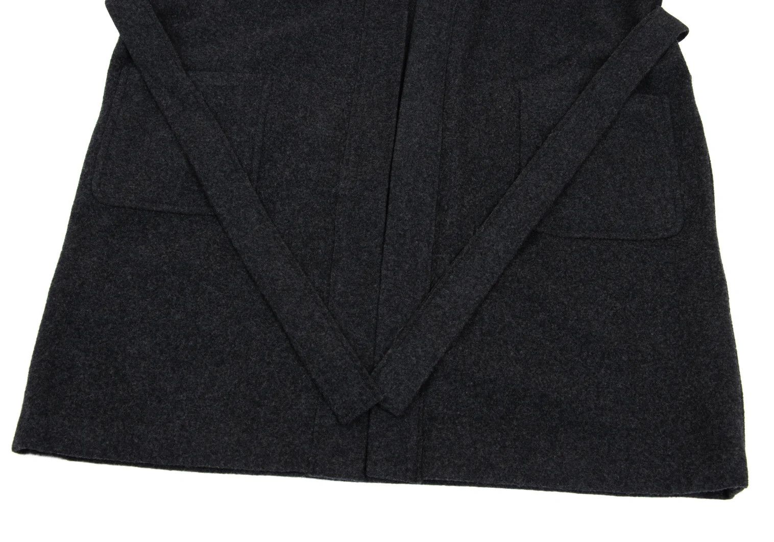 Ganryu Felt Wool No-Color Coat in Gray, Size S Size US S / EU 44-46 / 1 - 7 Thumbnail