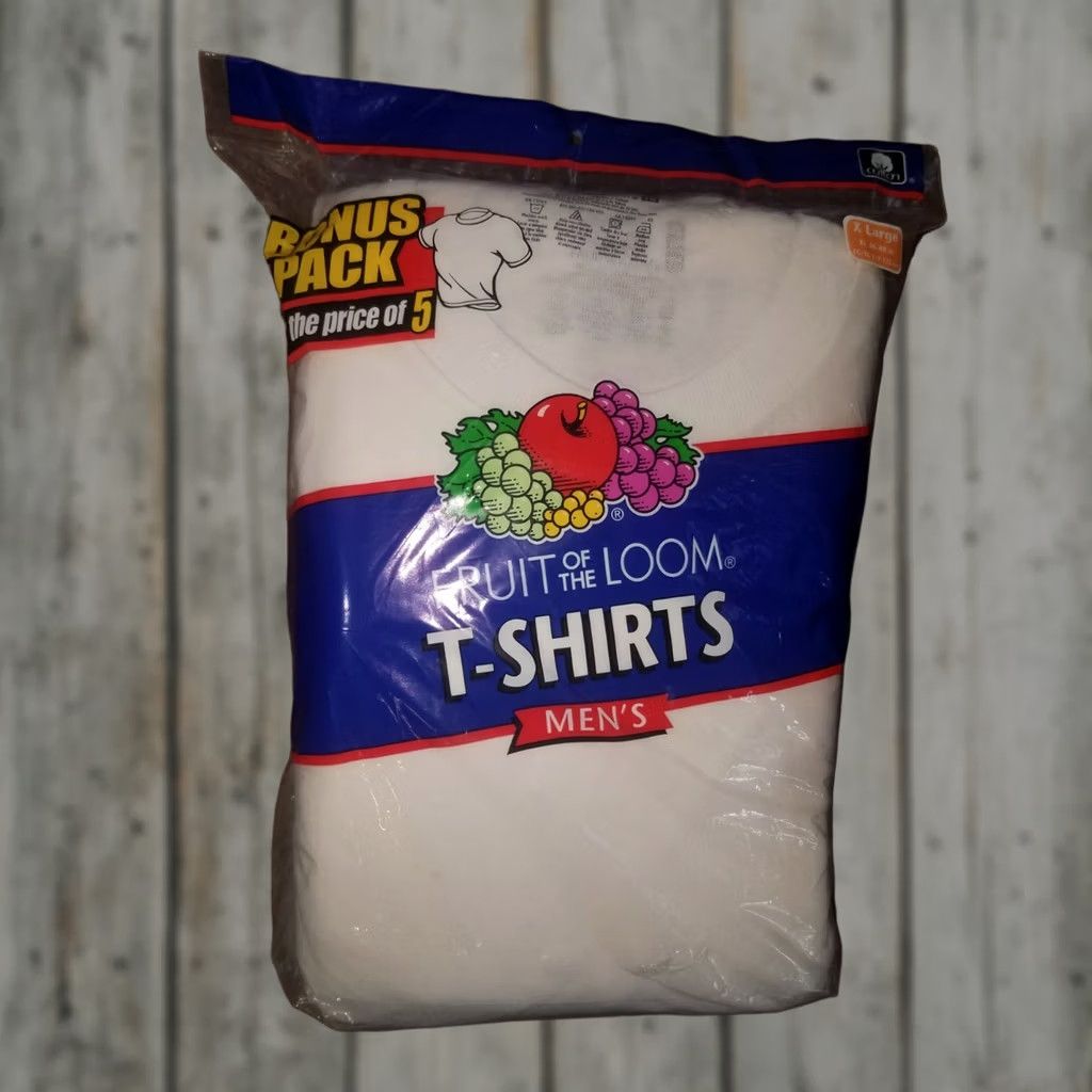 Fruit Of The Loom VINTAGE Fruit of the Loom 6 T Shirt White Mens XL 46-48 2004 Semi-Sealed VTG Shirt Mens XL White 46-48 Size US XL / EU 56 / 4 - 1 Thumbnail