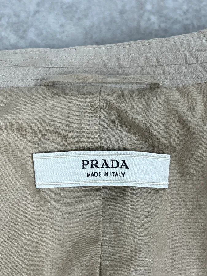 Prada SS2008 Prada Cream Plissed Blazer Size S / US 4 / IT 40 - 10 Thumbnail