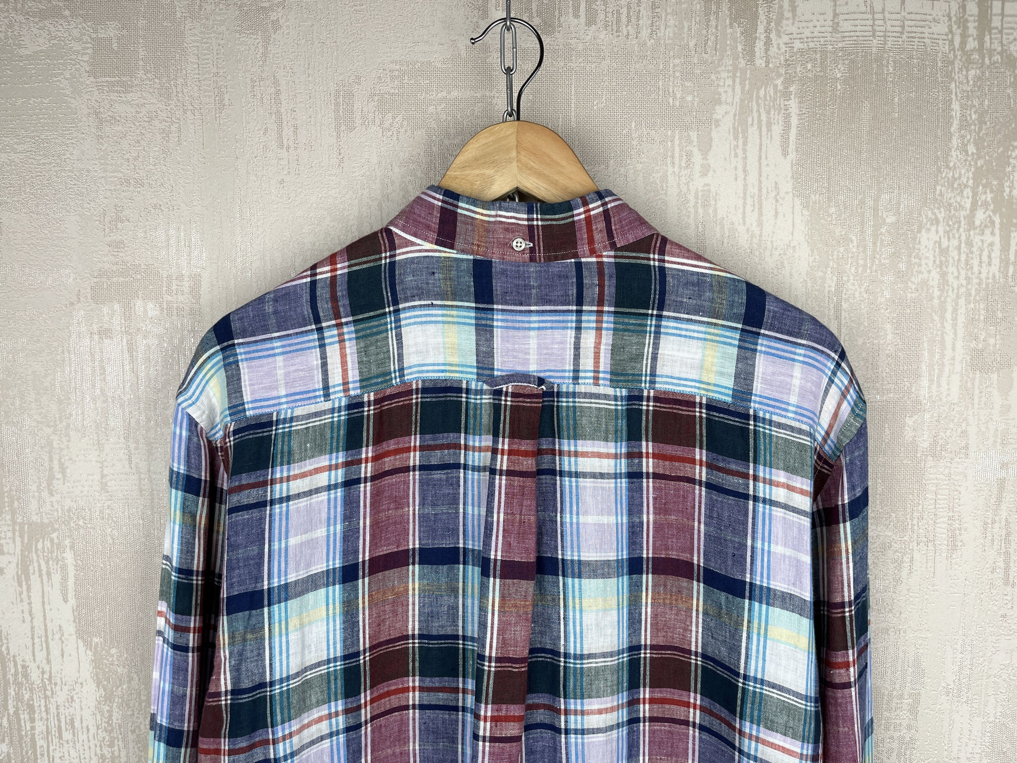 Gant Gant Linen Plaid Check Long Sleeve Shirt Button Down Size US L / EU 52-54 / 3 - 14 Thumbnail
