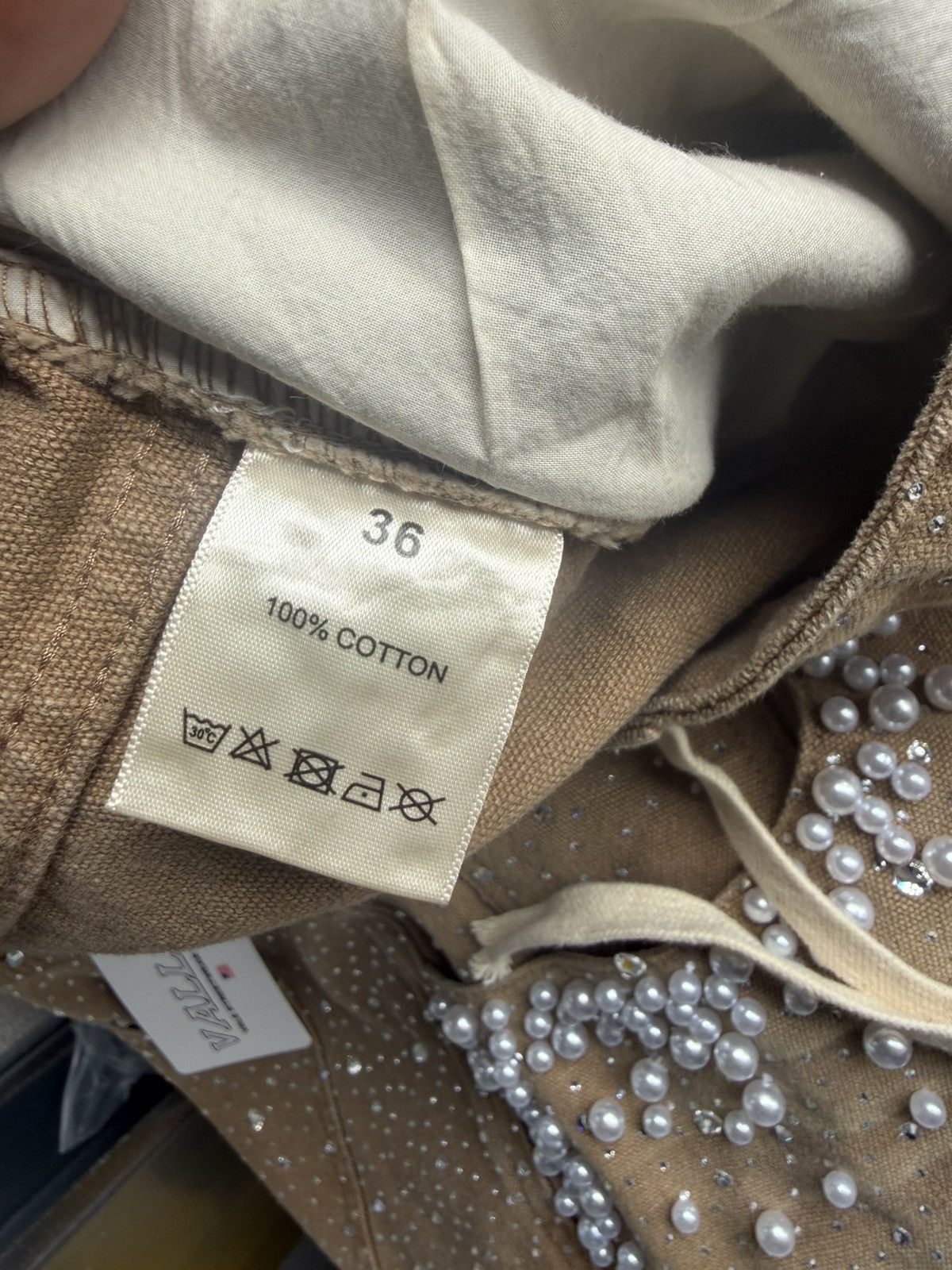 Vale Vale Forever Sand Storm Jorts 'Tan' Size US 36 / EU 52 - 6 Thumbnail