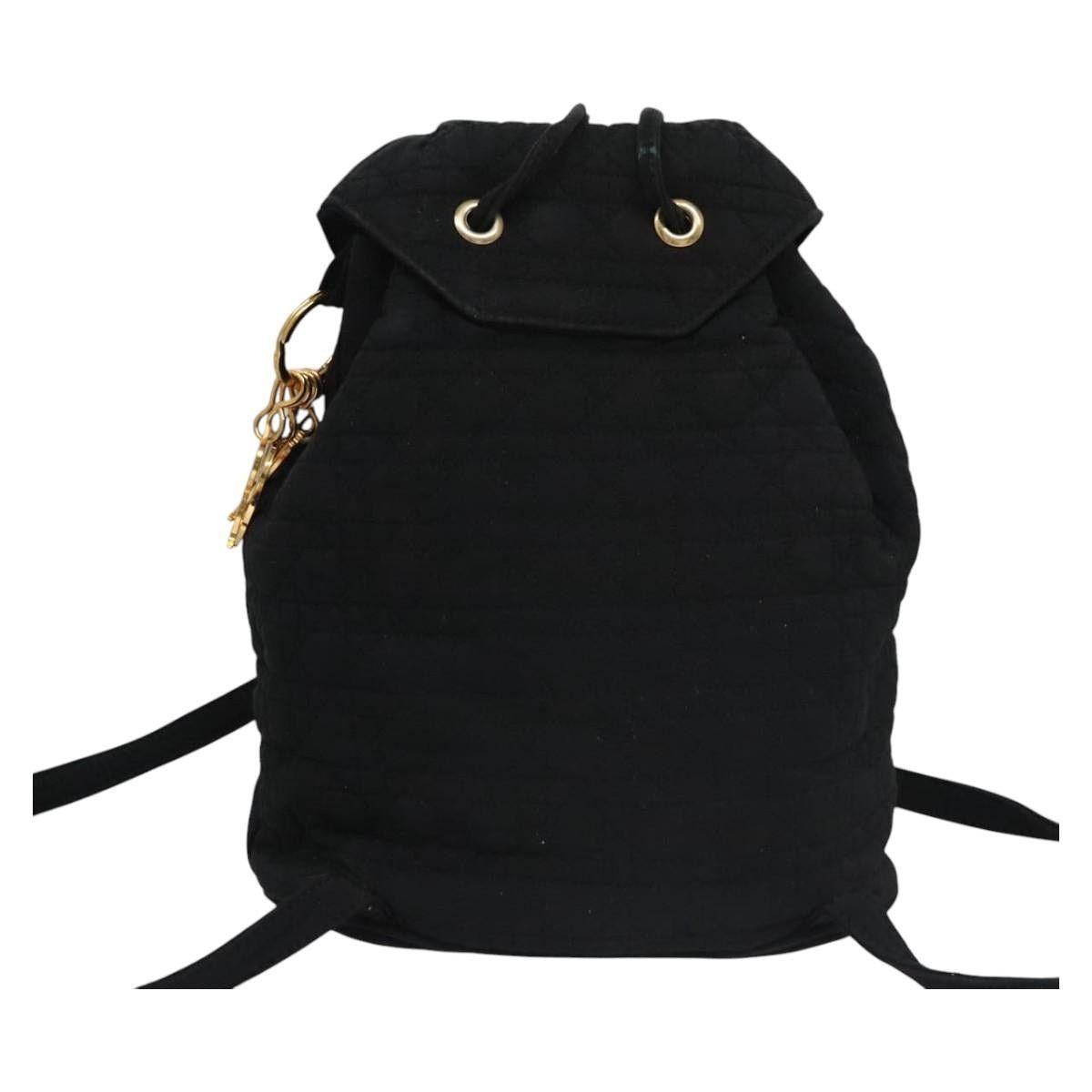 Dior DIOR Lady DIOR Backpack Nylon Black Gold Size ONE SIZE - 3 Thumbnail