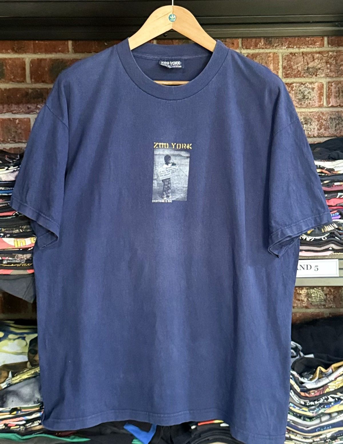 Girl Skateboards × Vintage × Zoo York Vintage 90s Zoo York Everything Is Real Skategang Faded Tee Size US XL / EU 56 / 4 - 1 Thumbnail