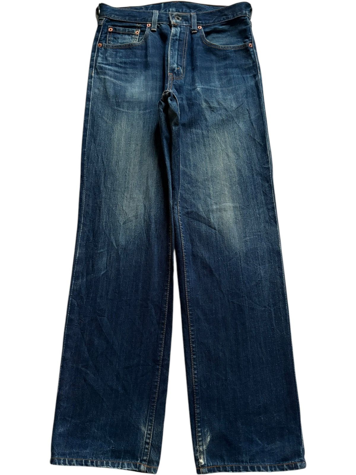 Levi's Vintage Levis 502 Faded Blue Wash Distress Loose Jeans Size US 30 / EU 46 - 1 Thumbnail