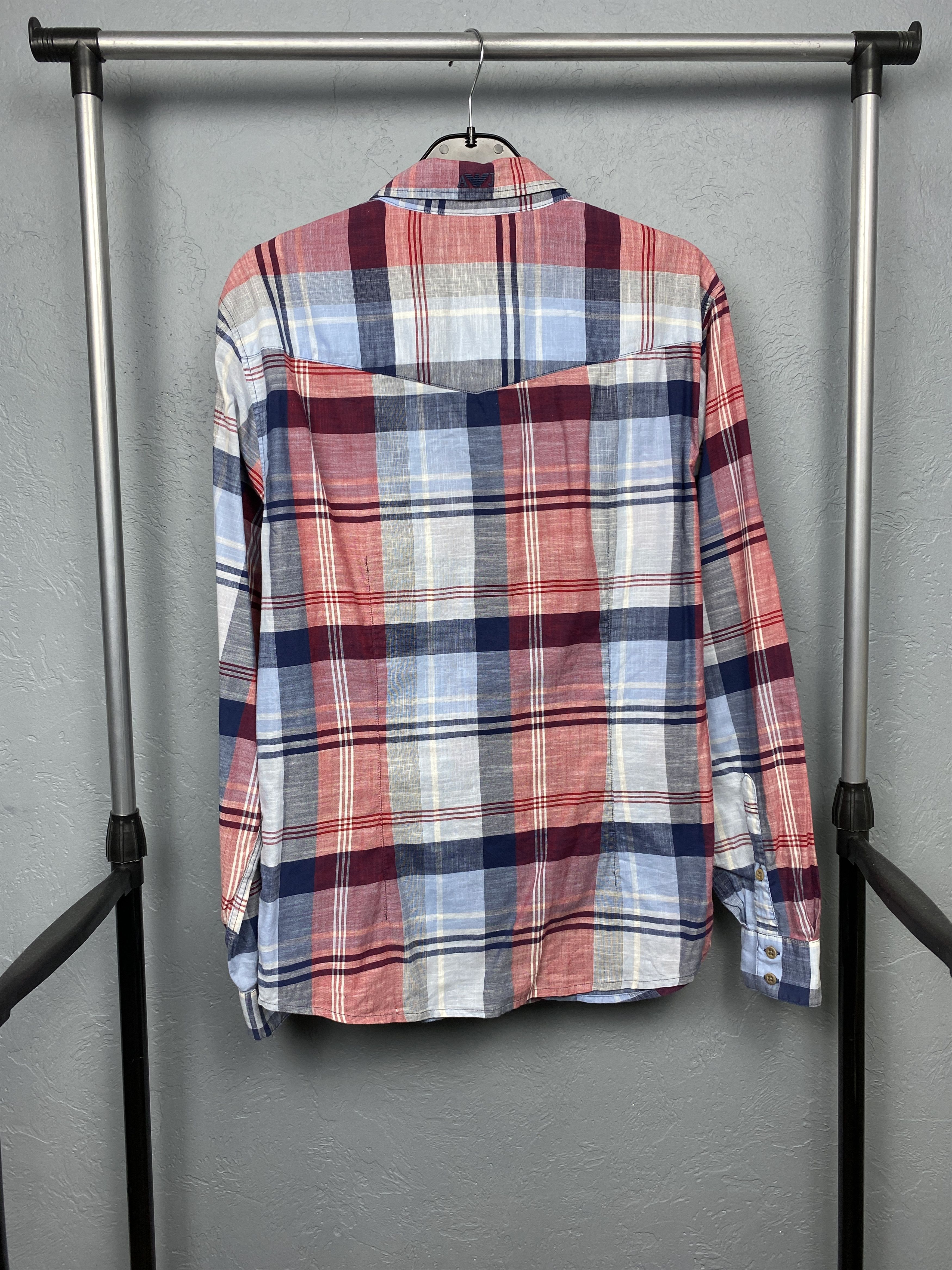 Armani Armani Jeans Vintage Mens Long Sleeve Check Shirt Size US M / EU 48-50 / 2 - 6 Thumbnail