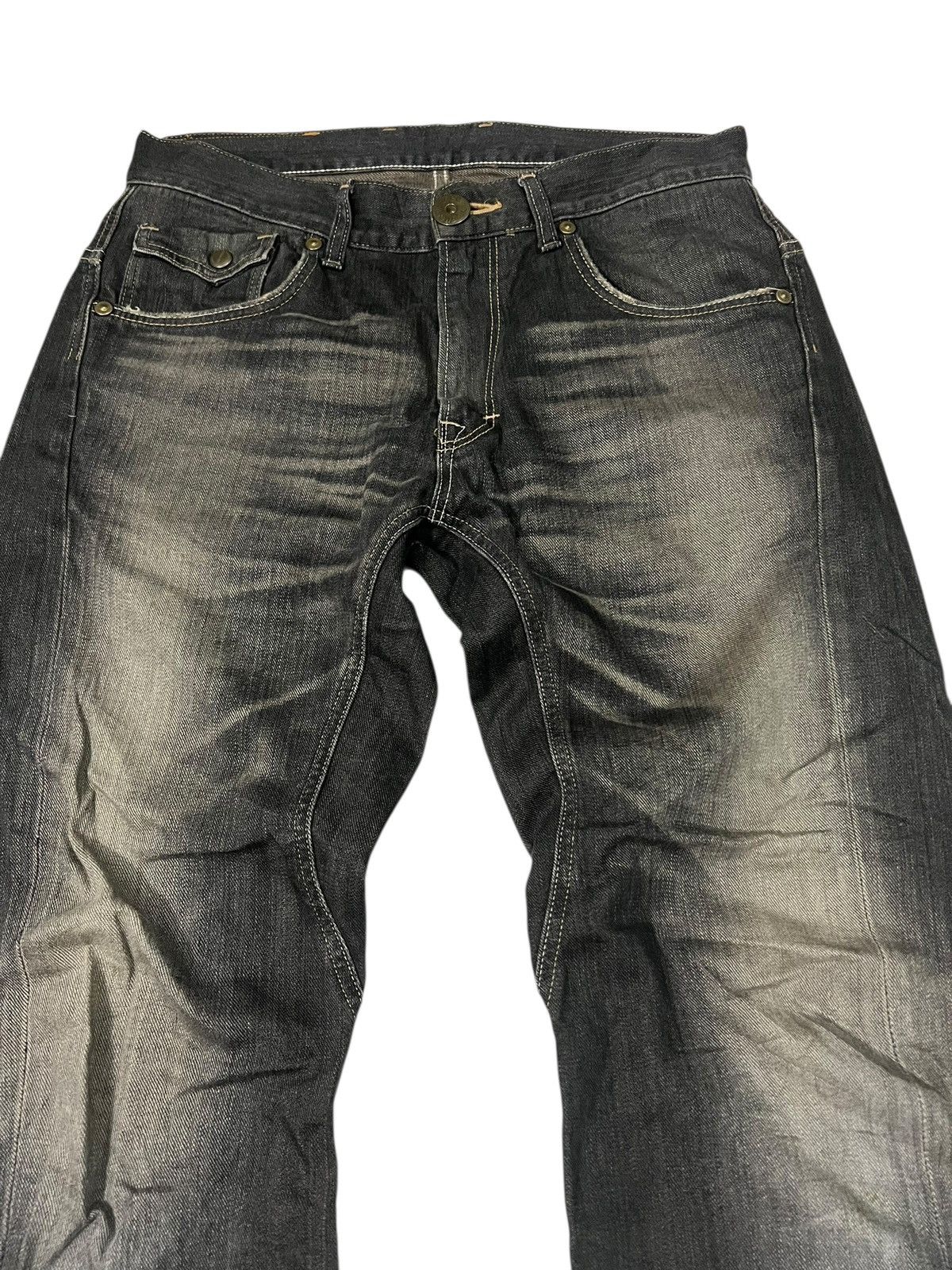 Japanese Brand Flare Jean Lee Cowboy Backle Back Size US 34 / EU 50 - 3 Thumbnail