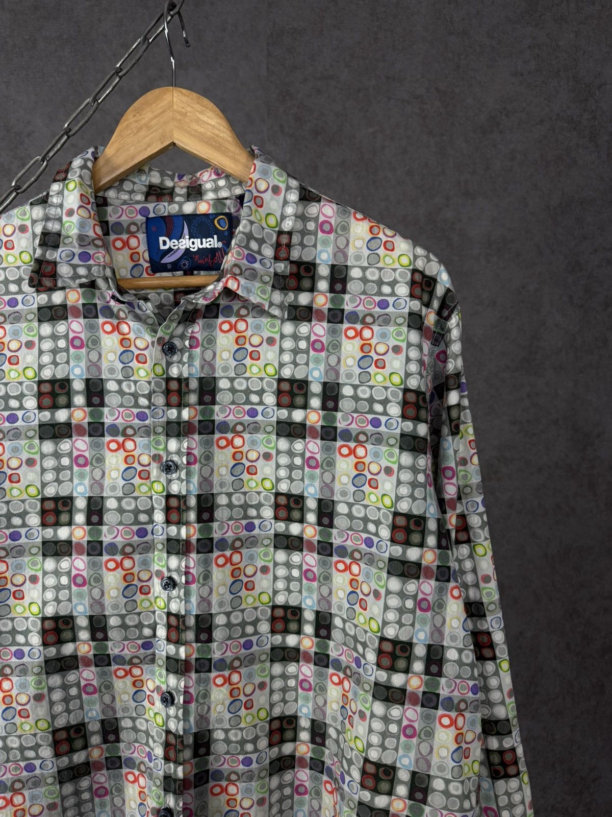 Desigual Desigual designer art crazy shirt Size US XL / EU 56 / 4 - 2 Thumbnail