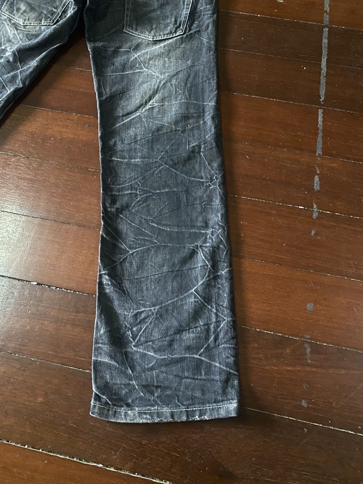 Designer × Japanese Brand × PPFM FIRE 🔥 CRAZY DESIGN ANTFUI JEANS Double Waist HONEY COMB Size US 32 / EU 48 - 11 Thumbnail
